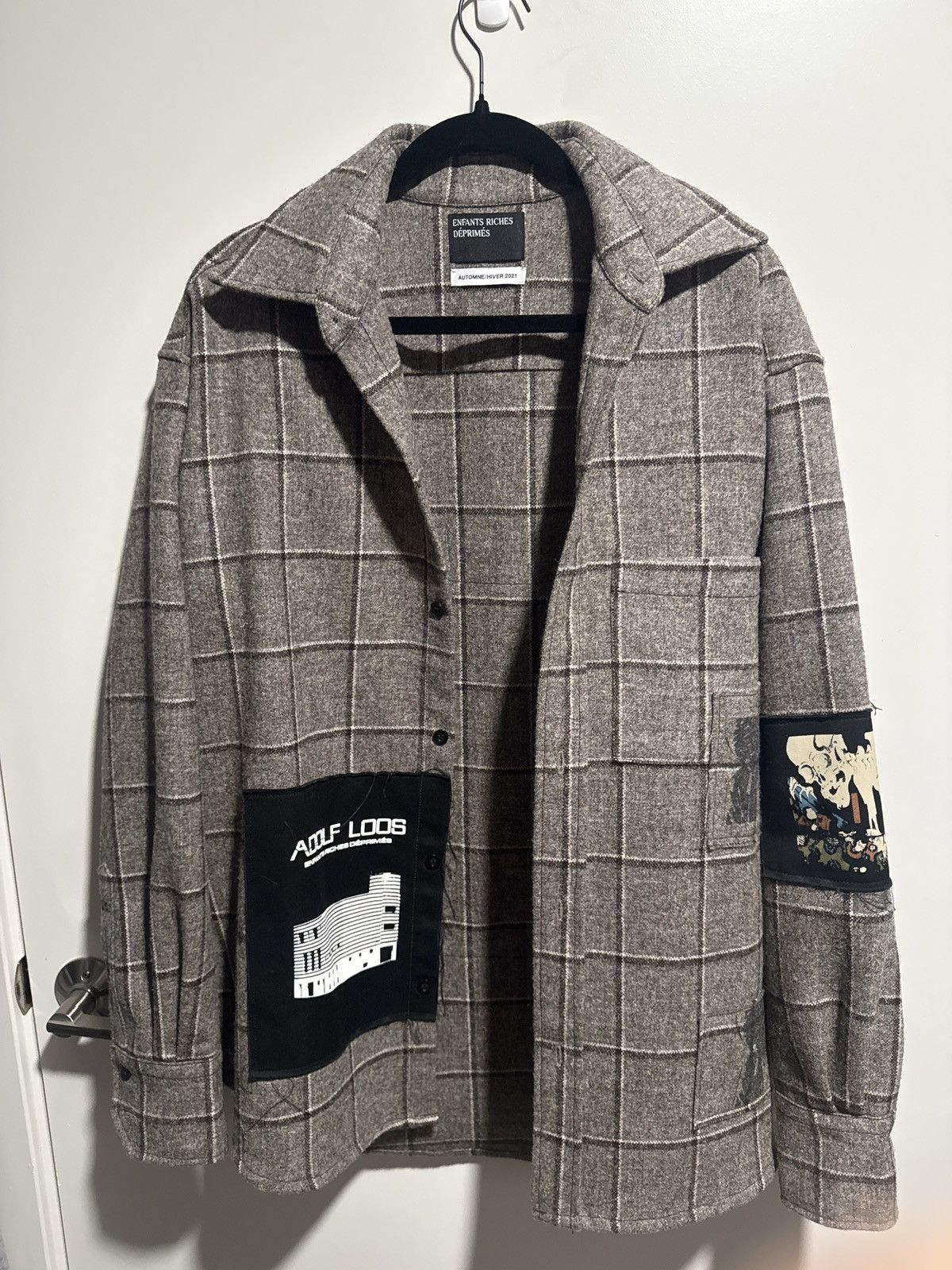 Enfants Riches Deprimes Enfants Riches Déprimés AW21 Adolf Loos Patch Shirt Size US L / EU 52-54 / 3 - 2 Thumbnail