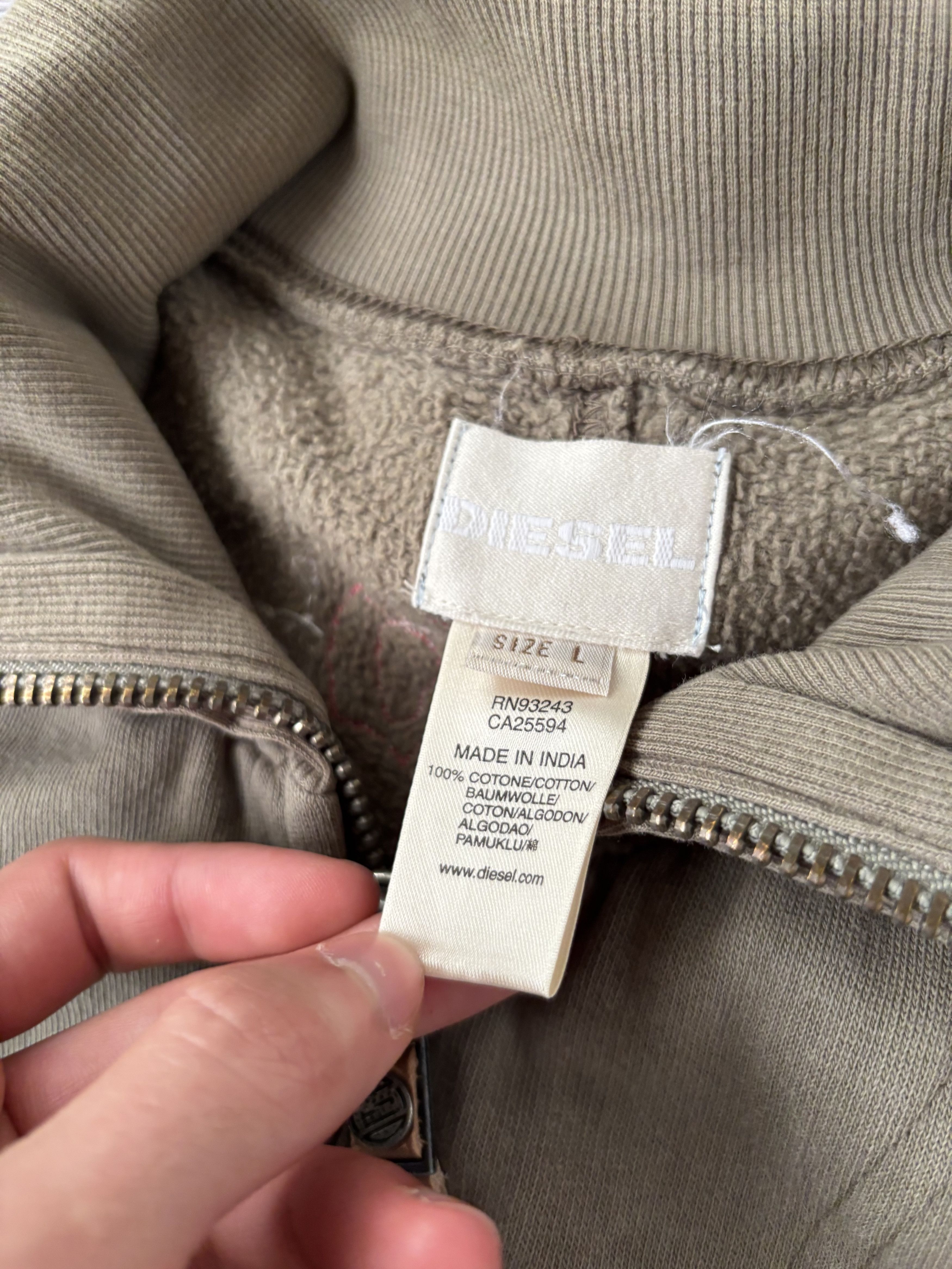 Diesel VTG CROPPED WASHED DIESEL HOODIE AVANT GARDE Y2K Size US M / EU 48-50 / 2 - 11 Thumbnail