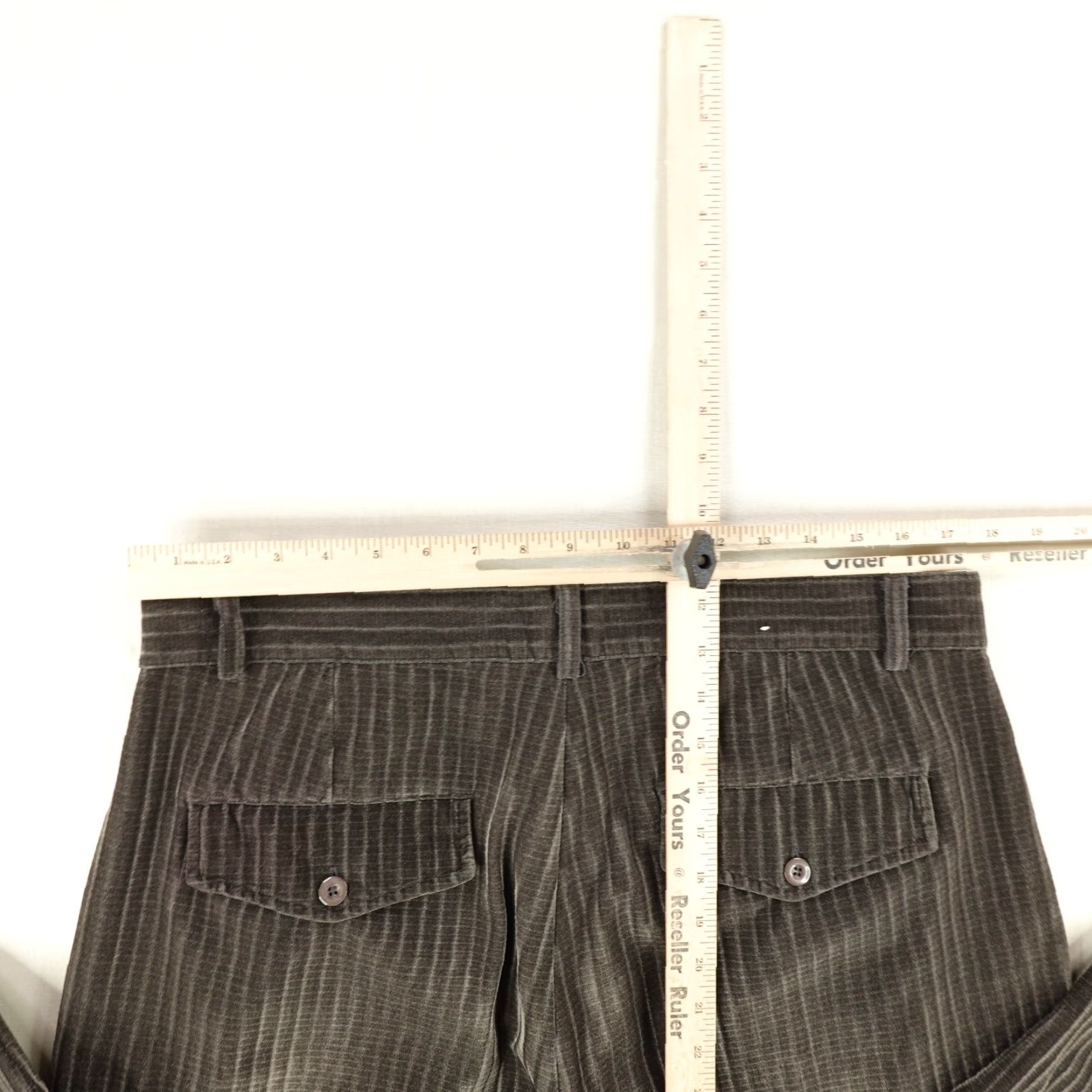 Velour Vintage Godbody Pants Men 34 Brown Velour Corduroy Cords Pleated Chino Baggy Y2K Size US 35 - 7 Thumbnail