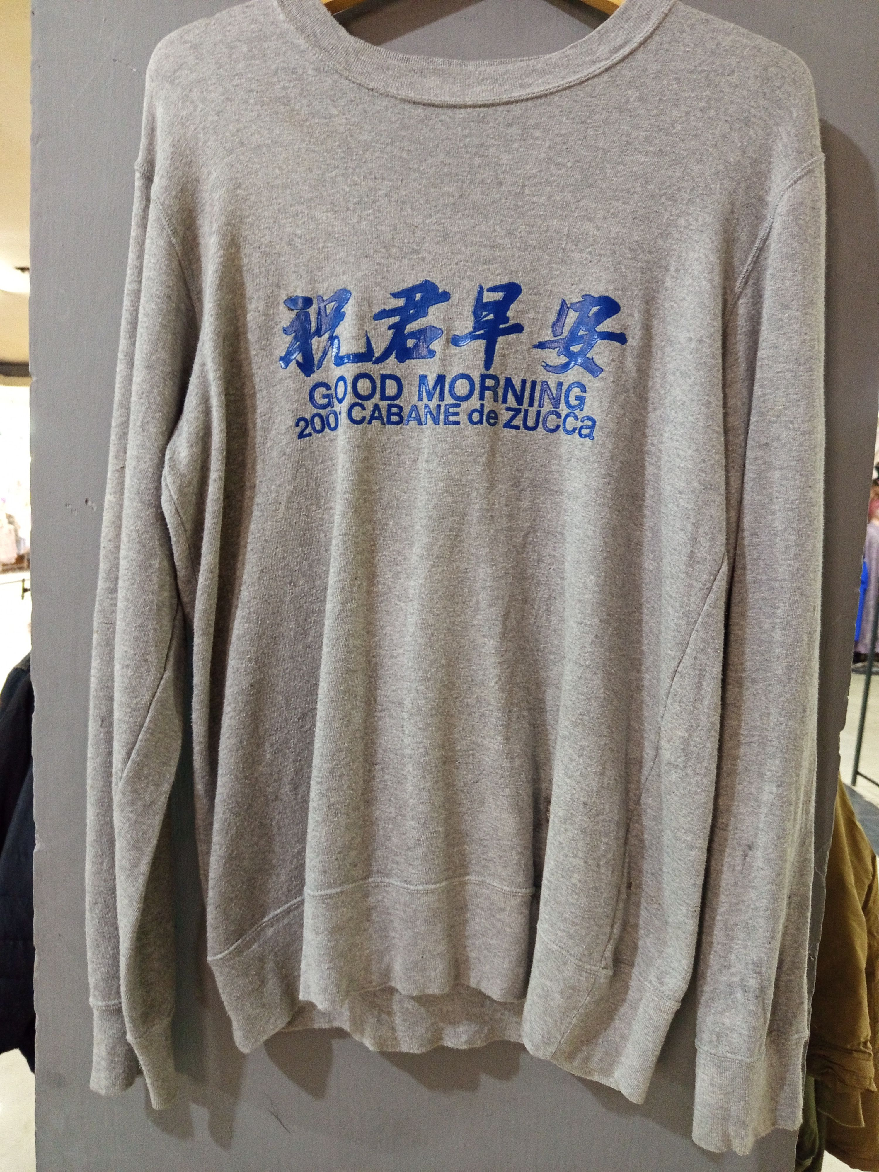 CABANE de ZUCCa Cabane de Zucca Sweatshirt “Good Morning” Size US L / EU 52-54 / 3 - 2 Thumbnail