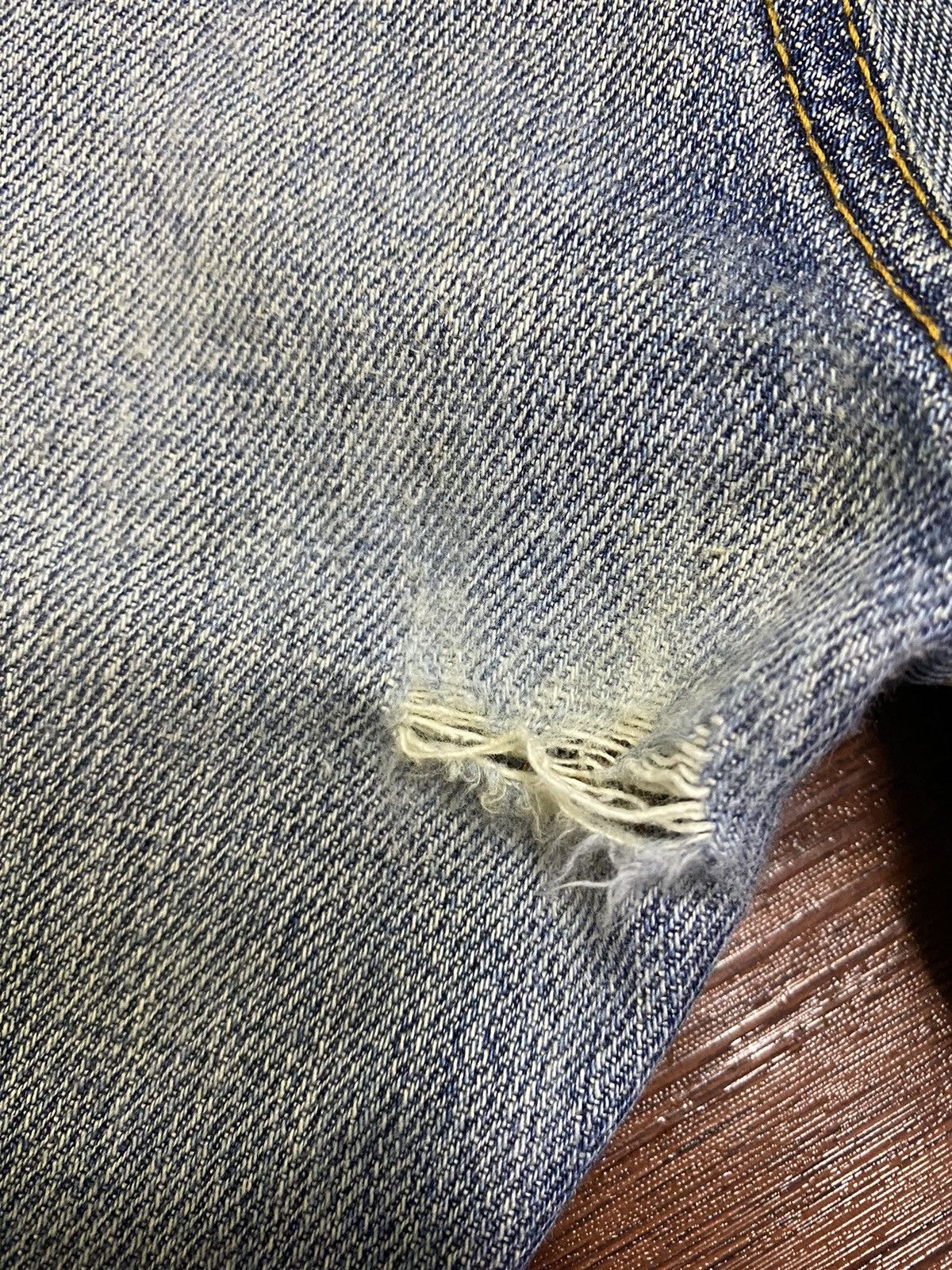 Other Vintage Japanese Brands Faded Wash Distressed Loose Jeans Size US 34 / EU 50 - 14 Thumbnail