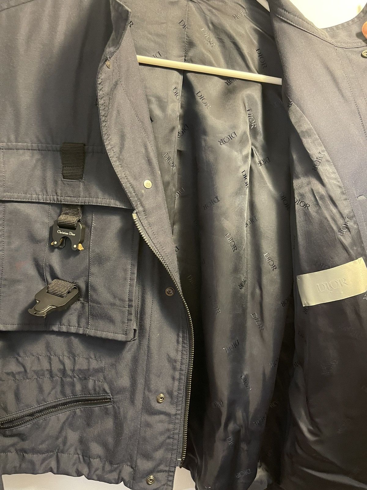 1017 ALYX 9SM × Dior Dior Homme 2019 Buckle Accented NavyBlue Bomber Jacket sz 50 Size US M / EU 48-50 / 2 - 7 Thumbnail