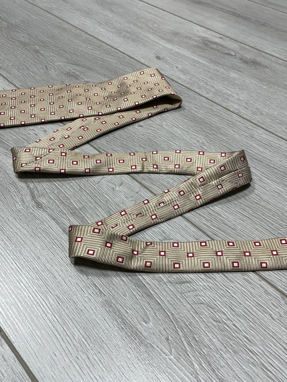 Balmain Balmain 100% silk tie rhombus squares Size ONE SIZE - 6 Thumbnail