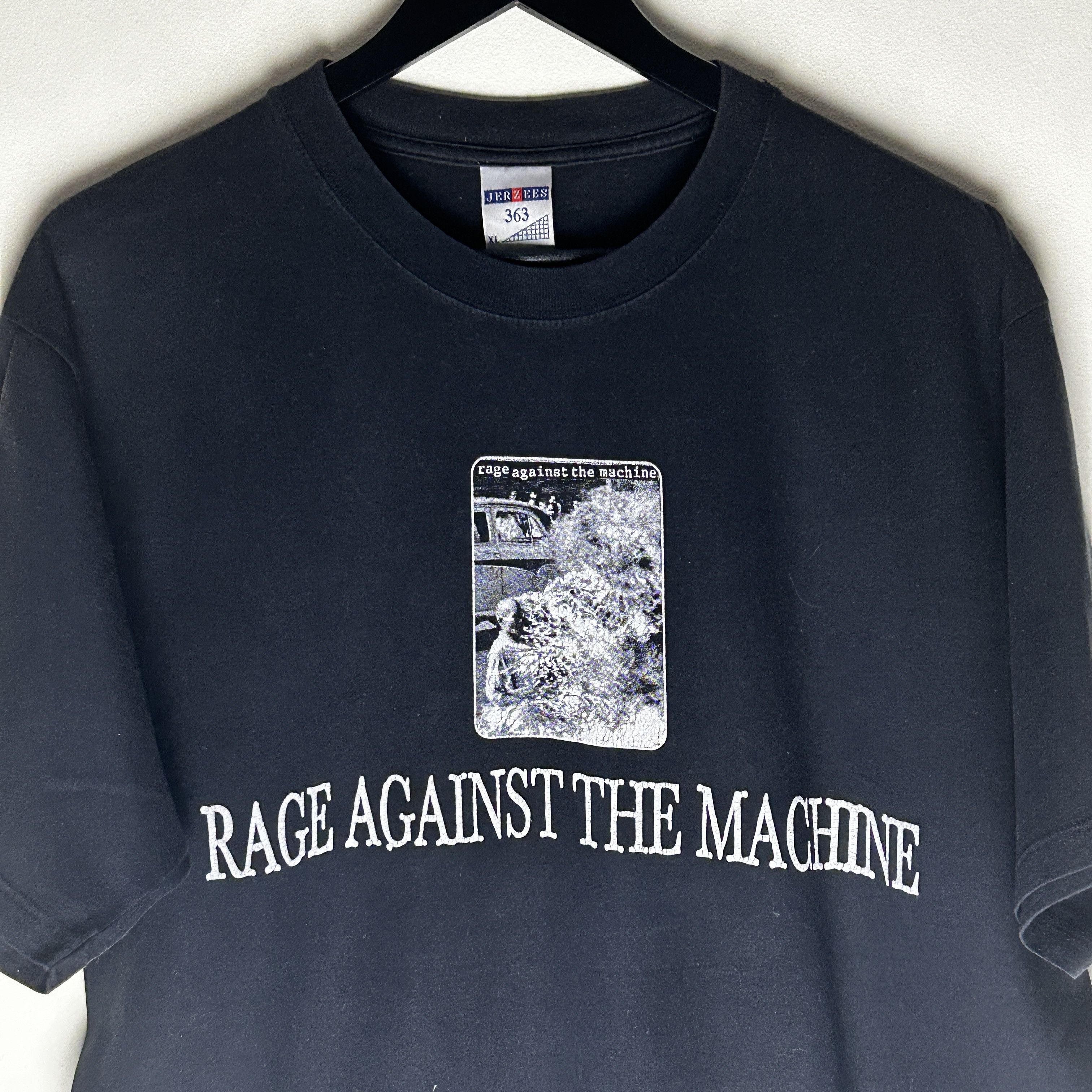 image of Band Tees x Rage Against The Machine Vintage Rage Against The Machine 90's T-Shirt in Black (Size X