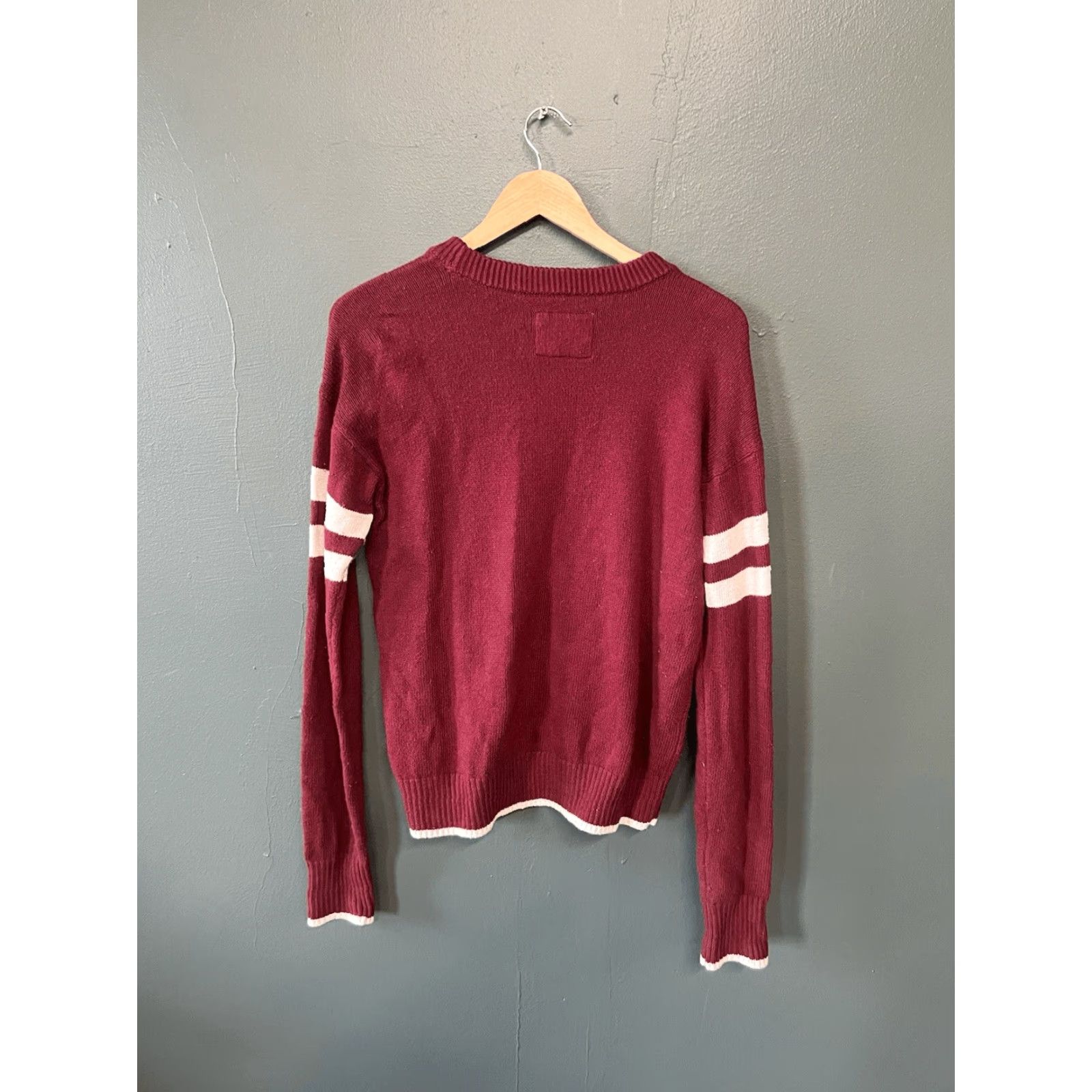 Abercrombie & Fitch Abercrombie & Fitch Mens Red Knit Pullover Sweatshirt Size S Size US S / EU 44-46 / 1 - 2 Thumbnail
