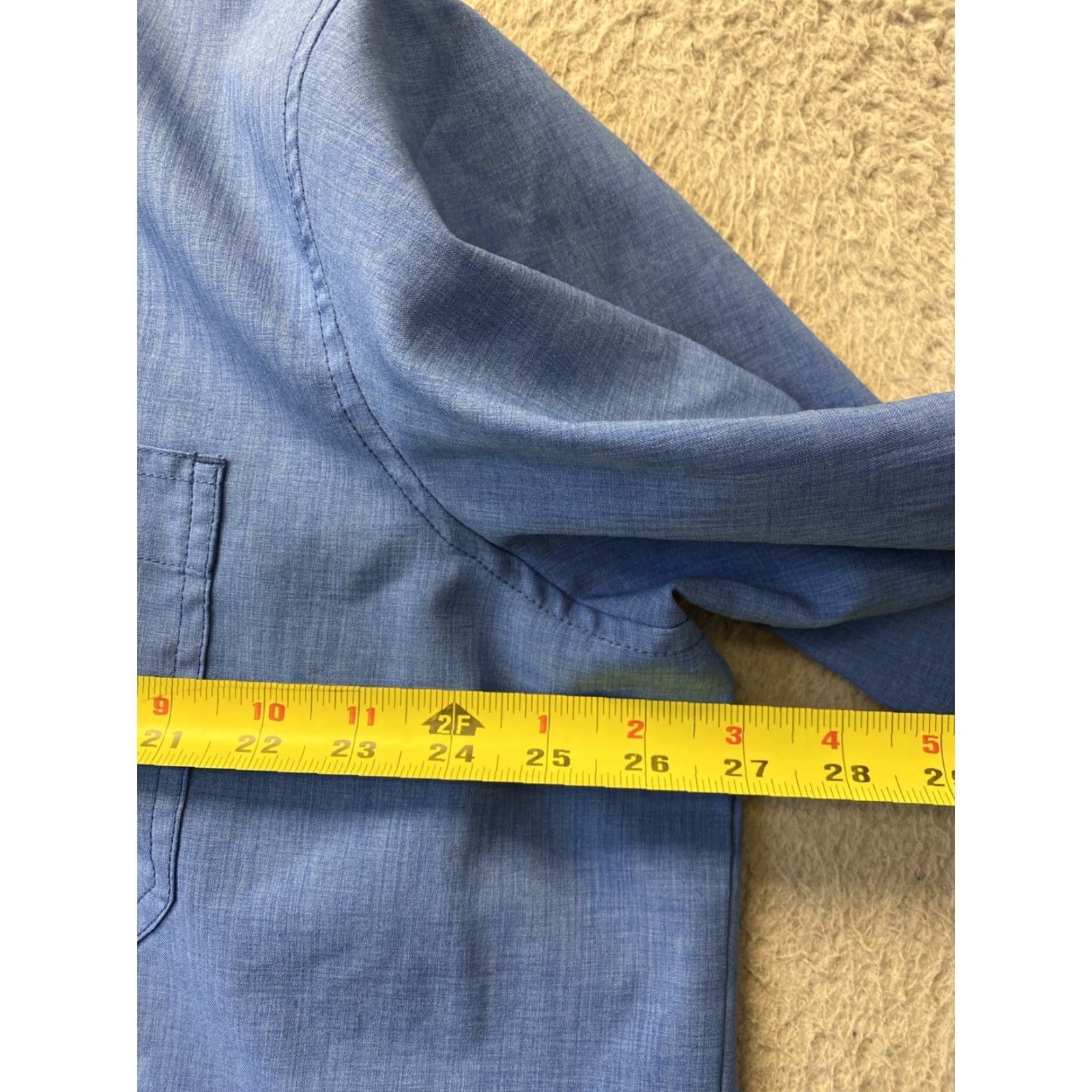 Orvis Orvis Mens Shirt XXL Blue Safari Fishing Outdoor Hiking Cargo 131-43 Size US XXL / EU 58 / 5 - 4 Thumbnail