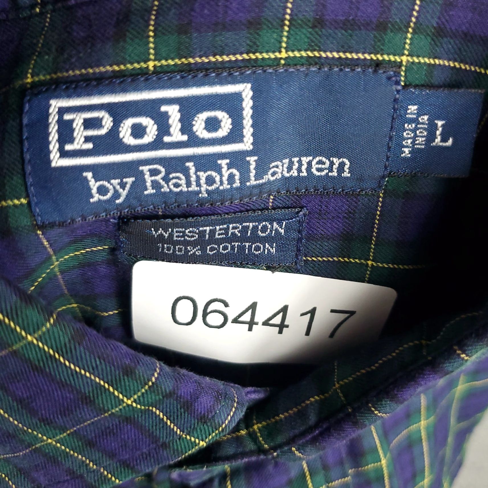 Ralph Lauren Ralph Lauren Purple Plaid Button-Up Shirt Mens Large Long Sleeve Casual Size US L / EU 52-54 / 3 - 7 Thumbnail