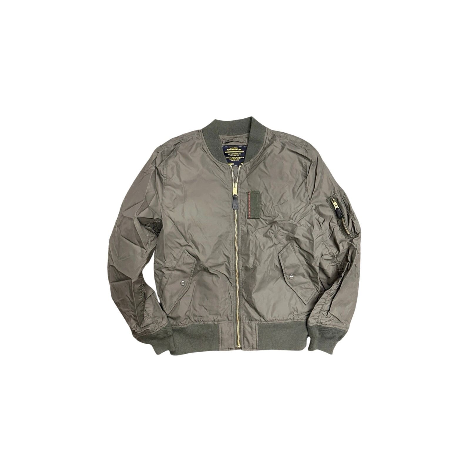 Alpha Industries ALPHA INDUSTRIES MENS BOMBER MILITARY STYLE JACKET GREEN XL Size US XL / EU 56 / 4 - 2 Thumbnail