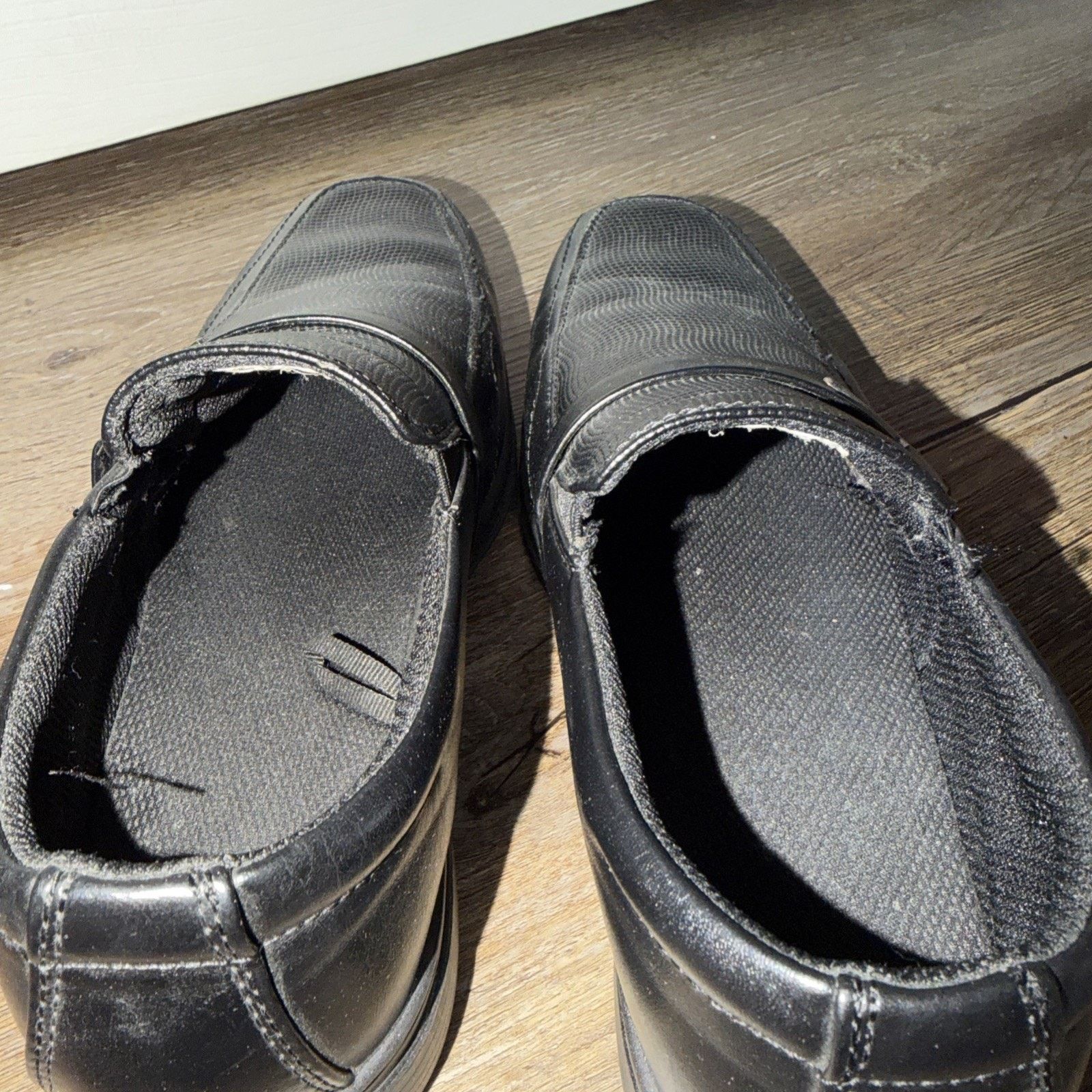 Hush Puppies Men's Black Fancy Dress Shoes Size 7M Black Leather Buckle Size US 7 / EU 40 - 6 Thumbnail