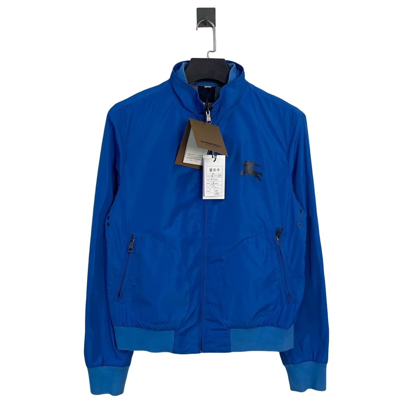 Burberry Burberry Brit Blue Nylon Logo Jacket Size M Size US M / EU 48-50 / 2 - 1 Thumbnail