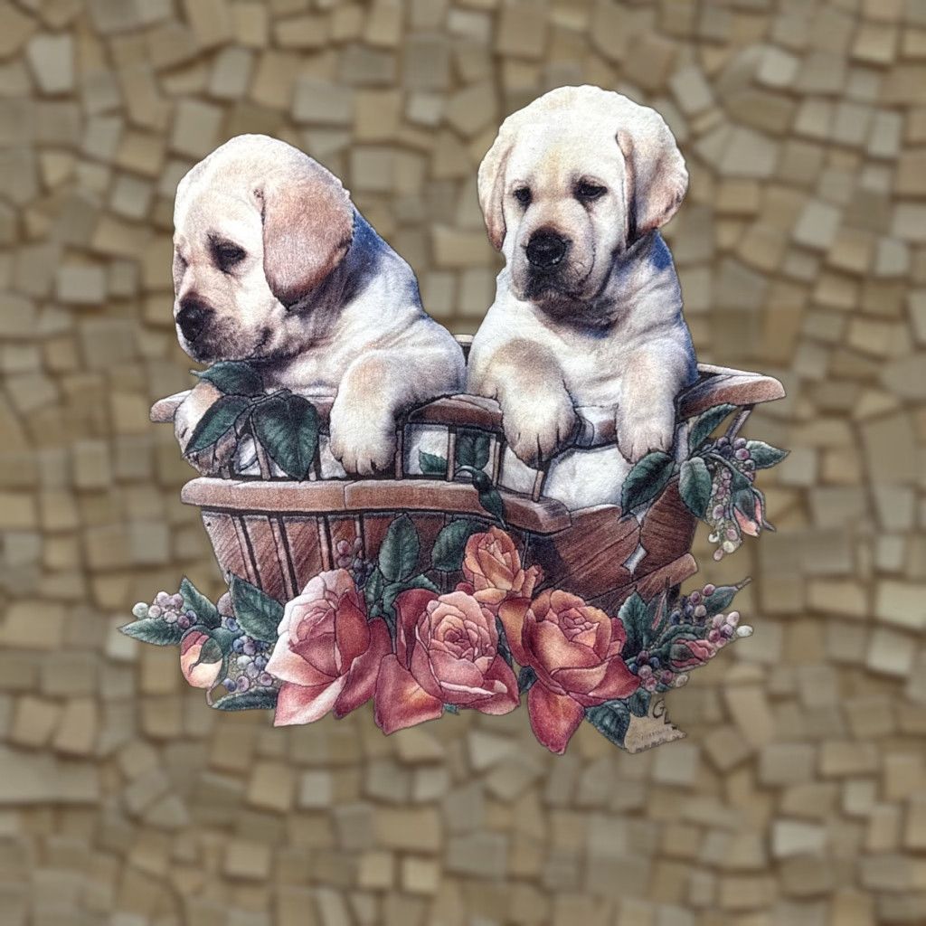 Anvil Vintage Anvil T-Shirt Unisex Adults Large Flowers Labrador Dogs 90s Art Casual Seasonal Size L / US 10 / IT 46 - 1 Thumbnail