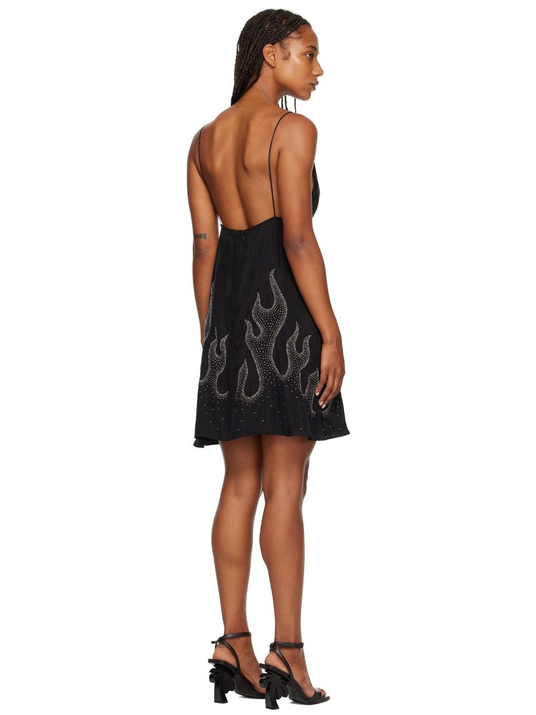 Palm Angels o1y1125 Mini Dress in Black Size S / US 4 / IT 40 - 3 Thumbnail