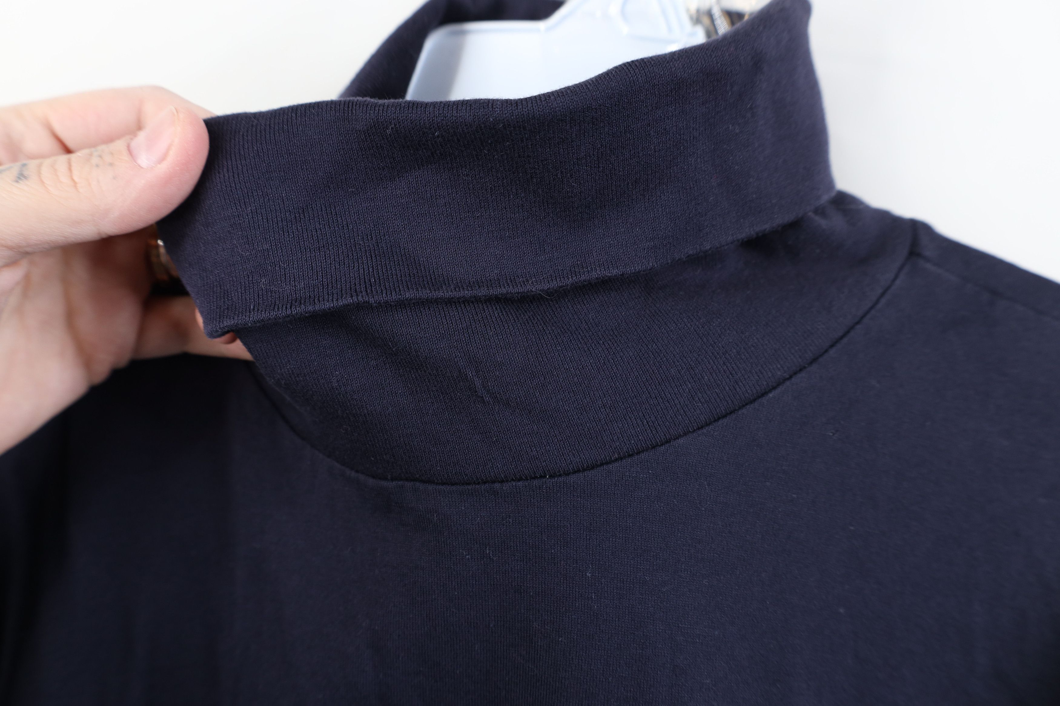 Lands' End Vintage 90s Lands End Cotton Long Sleeve Turtleneck T-Shirt Size US L / EU 52-54 / 3 - 4 Thumbnail