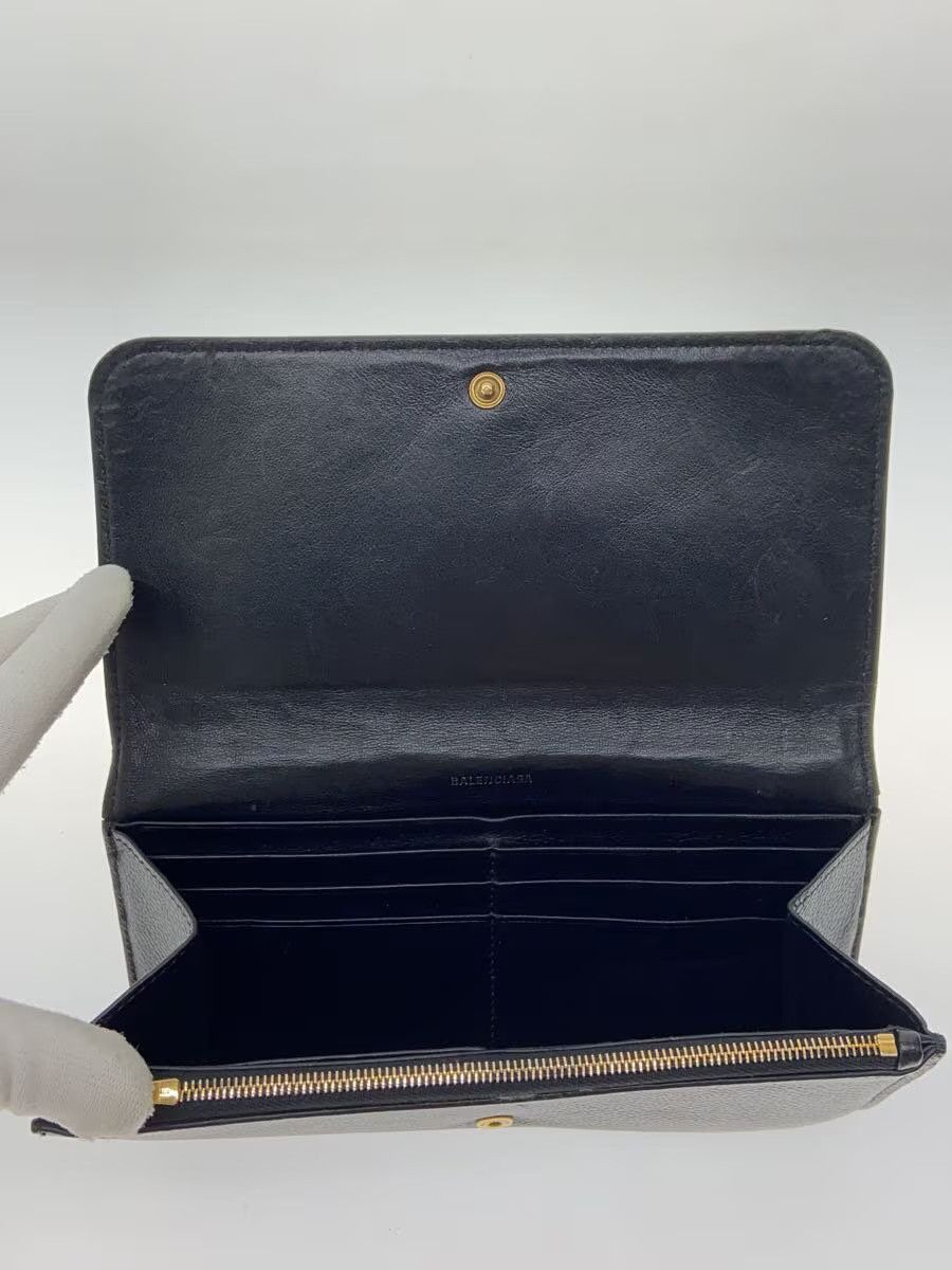 Balenciaga Balenciaga Leather Long Wallet Black Size ONE SIZE - 4 Thumbnail