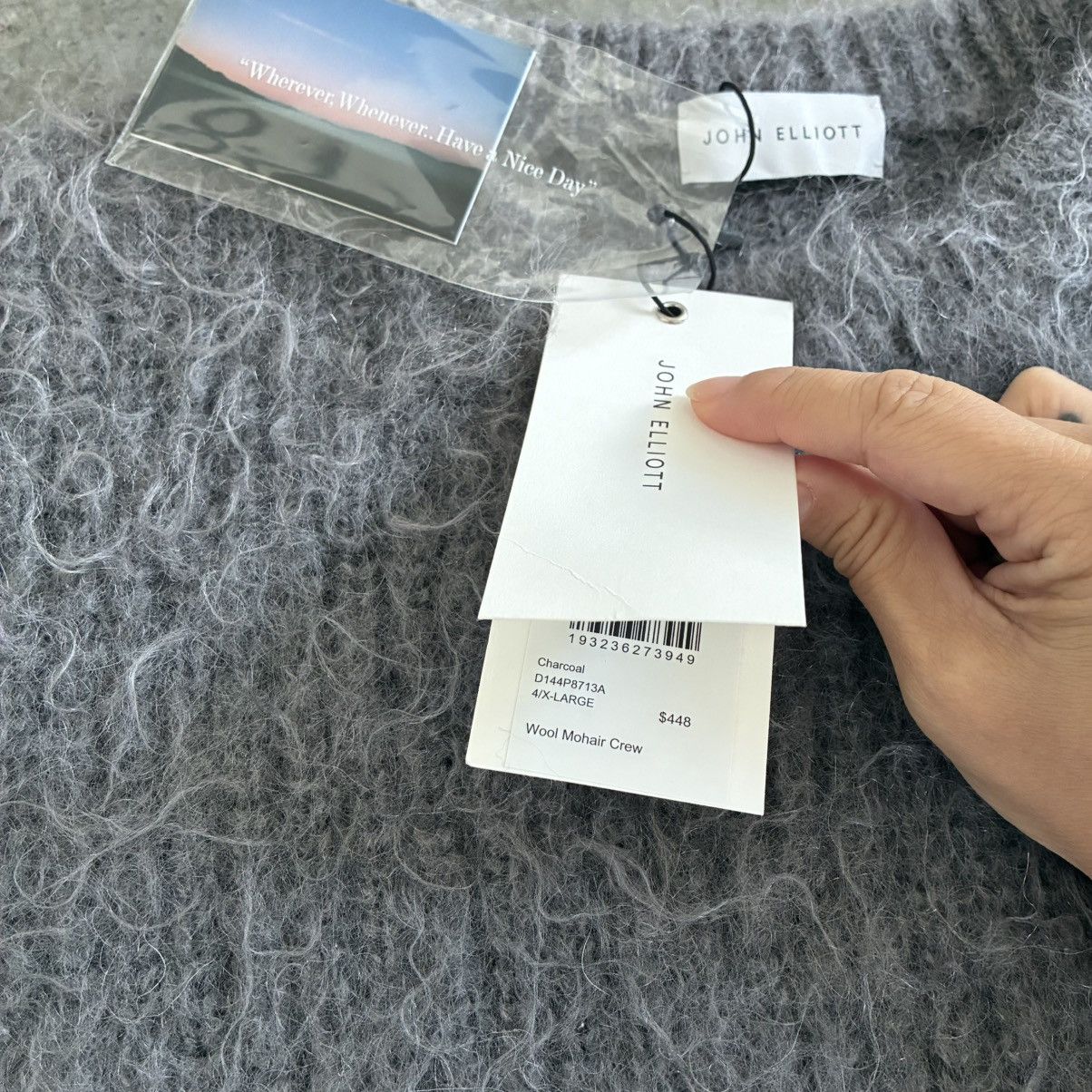 John Elliott BNWT John Elliott Mohair Sweater long sleeve crew oversized Size US XL / EU 56 / 4 - 6 Thumbnail