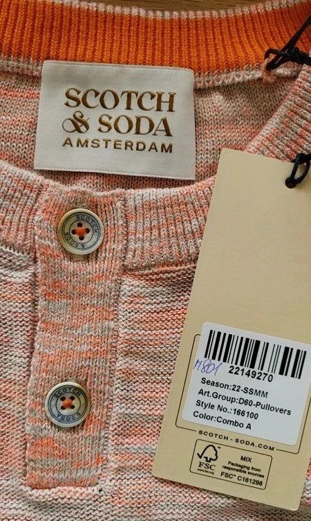 Scotch & Soda Scotch&Soda NWT sz ~ M Sweater Cotton Crew Neck Aloha Size US M / EU 48-50 / 2 - 2 Thumbnail