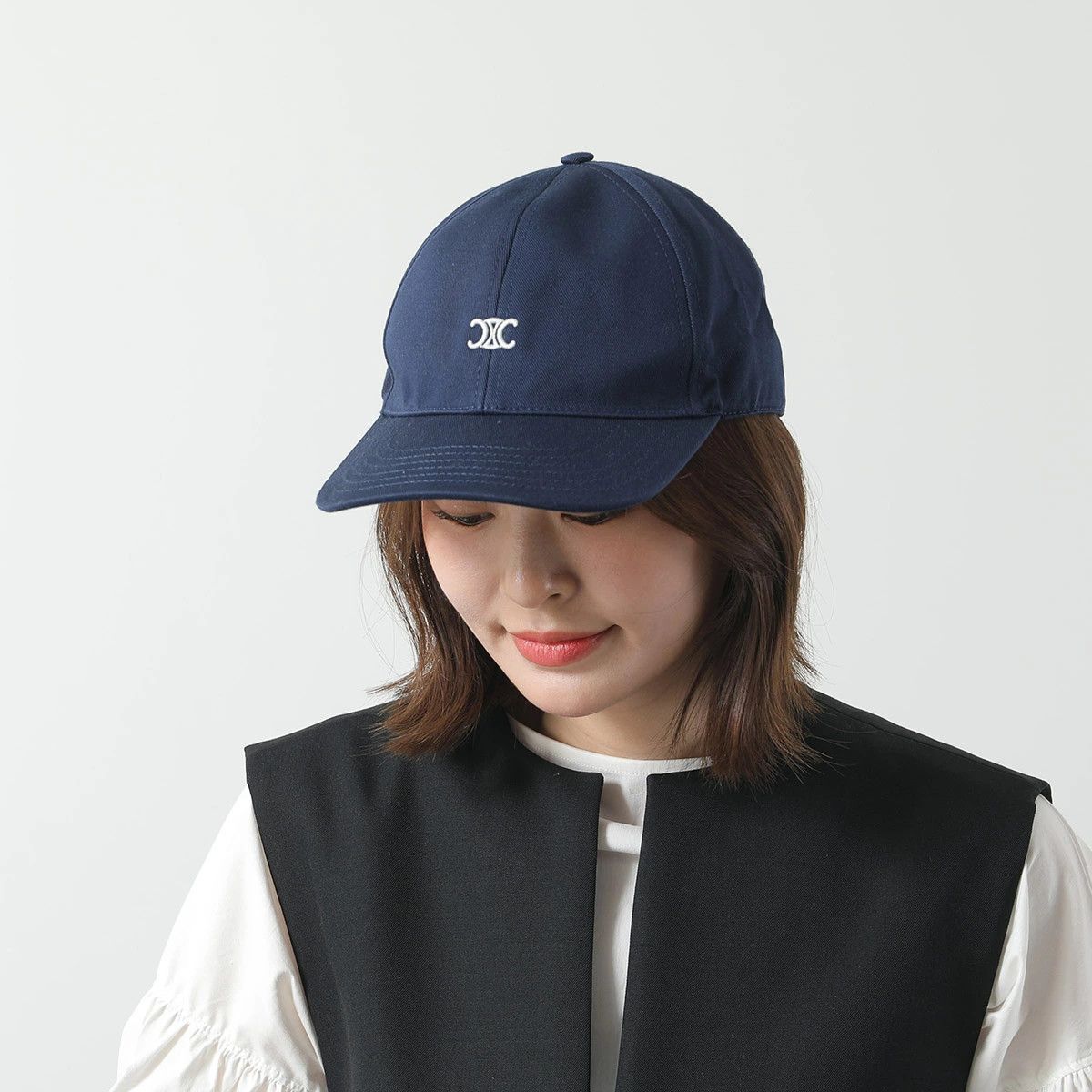 Celine o1w1db10526 AA0B32 Size :OS/ Logo Hat / Cap in Midnight Blue Size ONE SIZE - 1 Thumbnail