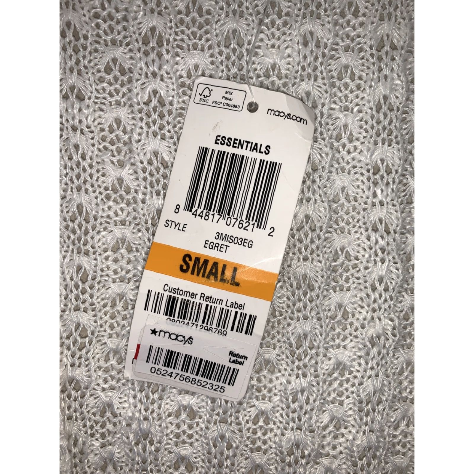 Vintage American Rag Cie Cardigan Womens Ivory Knit Short Sleeve Size S NWT-5519 Size S / US 4 / IT 40 - 2 Thumbnail