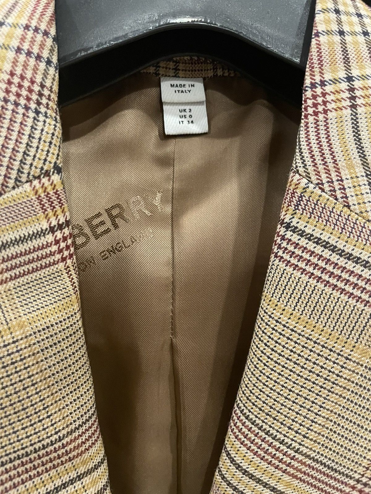 Burberry Burberry Dark Honey Tailored Blazer Size XS / US 0-2 / IT 36-38 - 8 Thumbnail