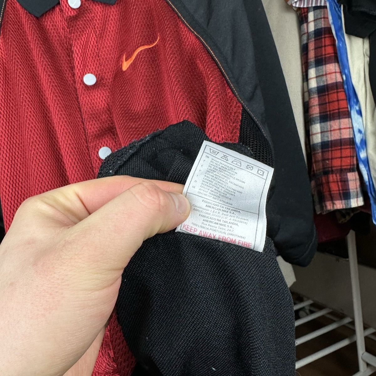 Nike Vintage 90s Shirt Button Up Basketball T-Shirt Swoosh Size US L / EU 52-54 / 3 - 10 Thumbnail