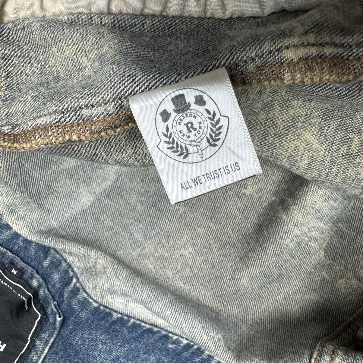 Reason ☀️REASON PATCHWORK DENIM ZIPPER JACKET Size US M / EU 48-50 / 2 - 14 Thumbnail