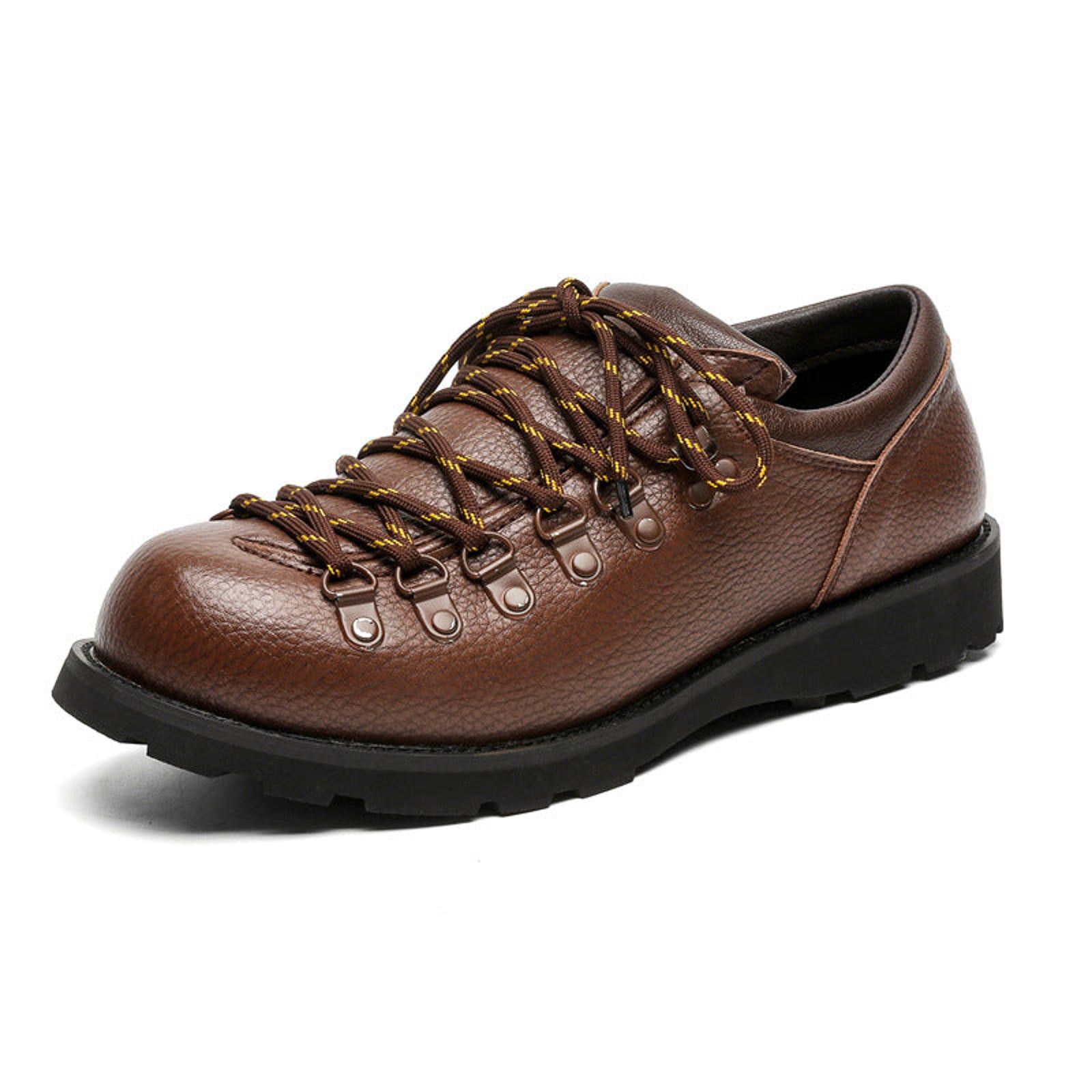 Leather Thick-Sole Retro Leather Oxford | Leather Shoe Size US 7 / EU 40 - 7 Thumbnail