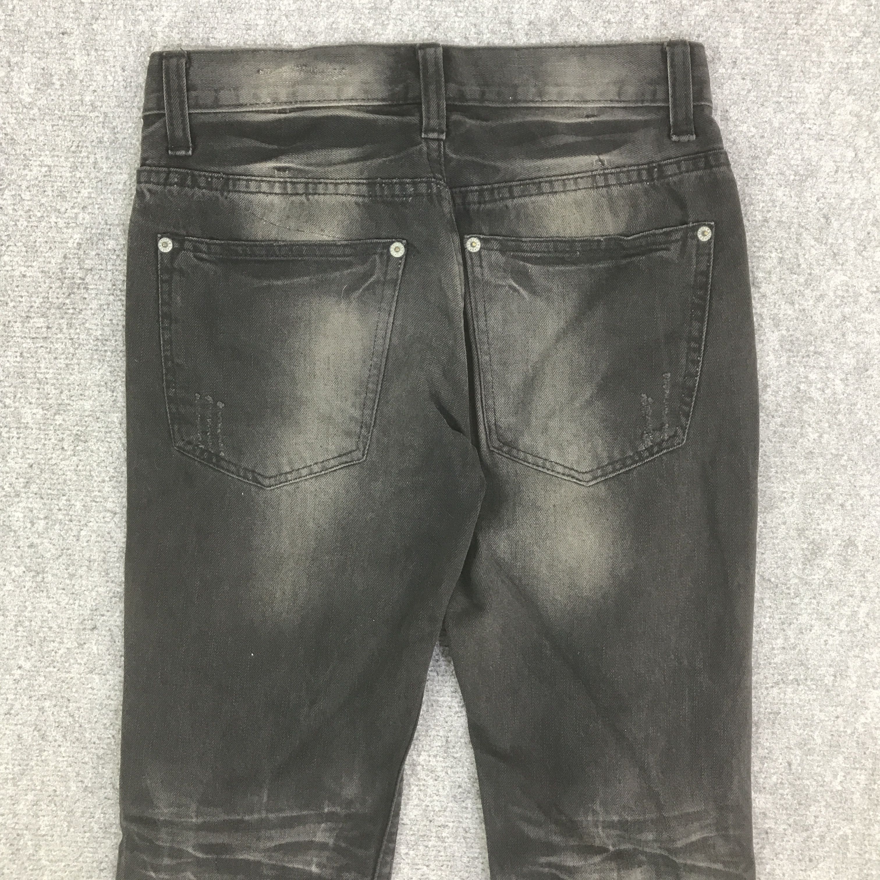 Japanese Brand JAPANESE BRAND BLACK PUNK DISTRESSED DENIM PANTS K129B5 Size US 28 / EU 44 - 5 Thumbnail