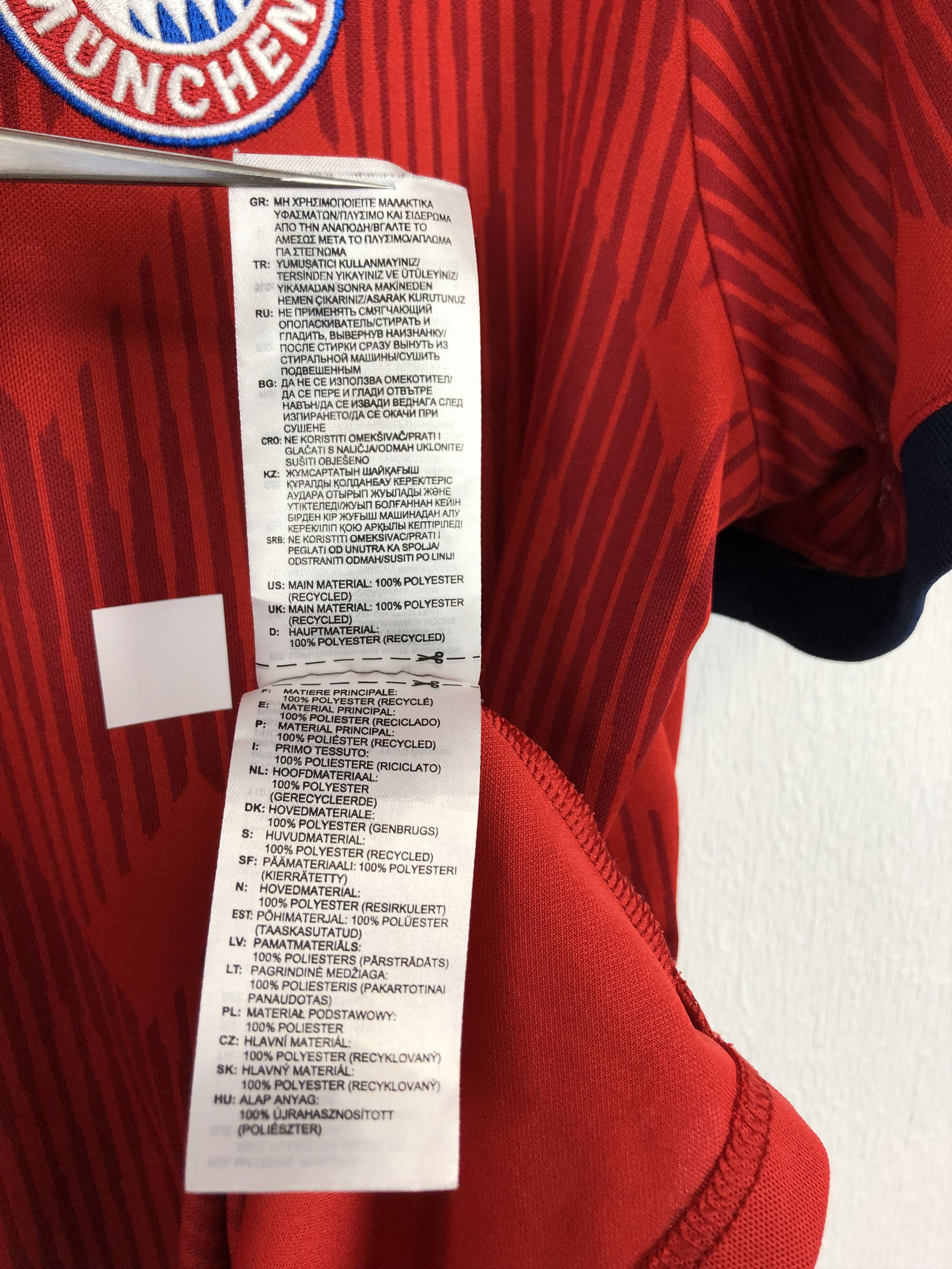 Adidas Bayern Munich football shirt 2018 Soccer #10 Robben Jersey Size US L / EU 52-54 / 3 - 14 Thumbnail