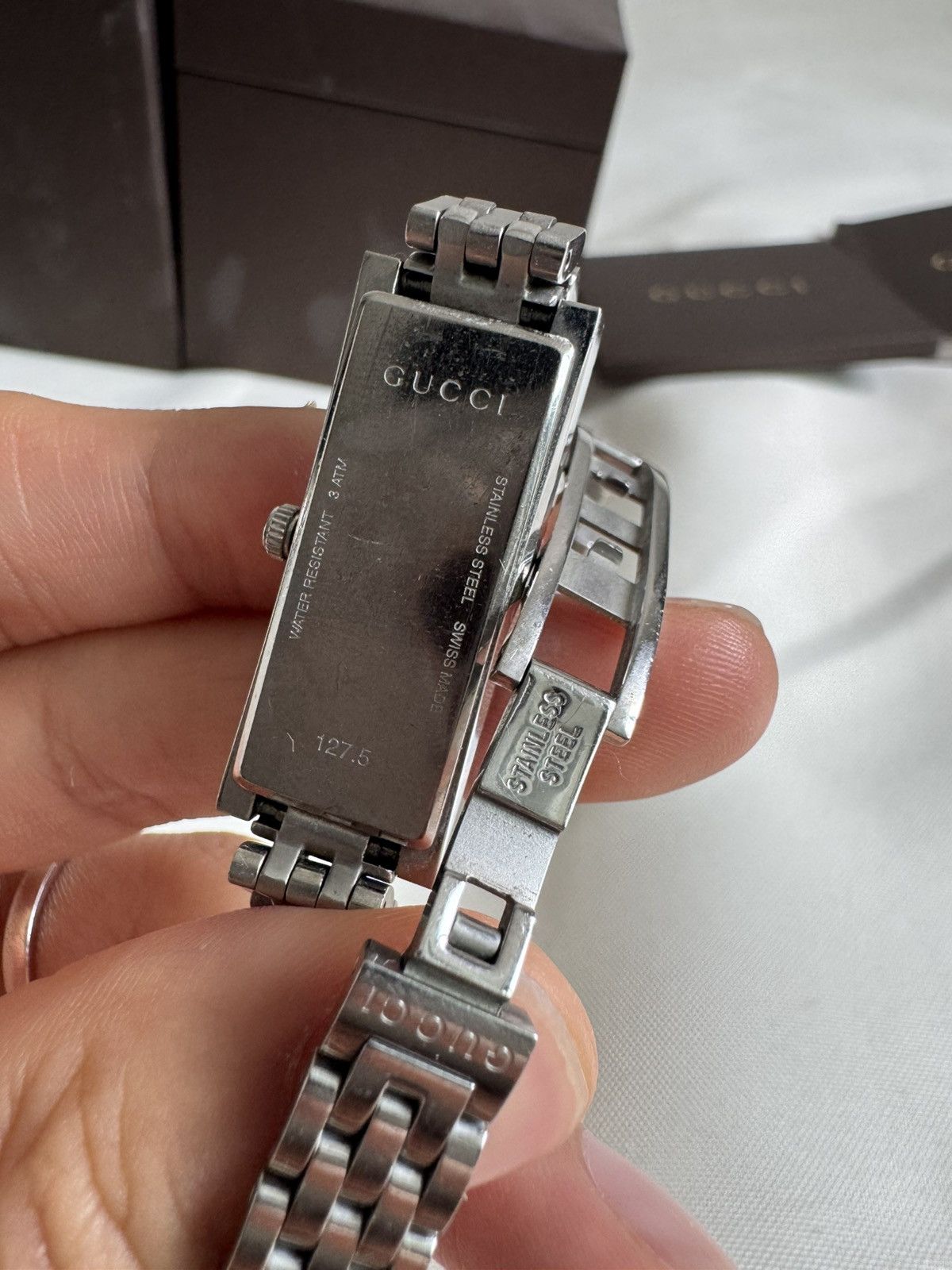 Gucci Gucci g-frame 3p diamond quartz Size ONE SIZE - 3 Thumbnail