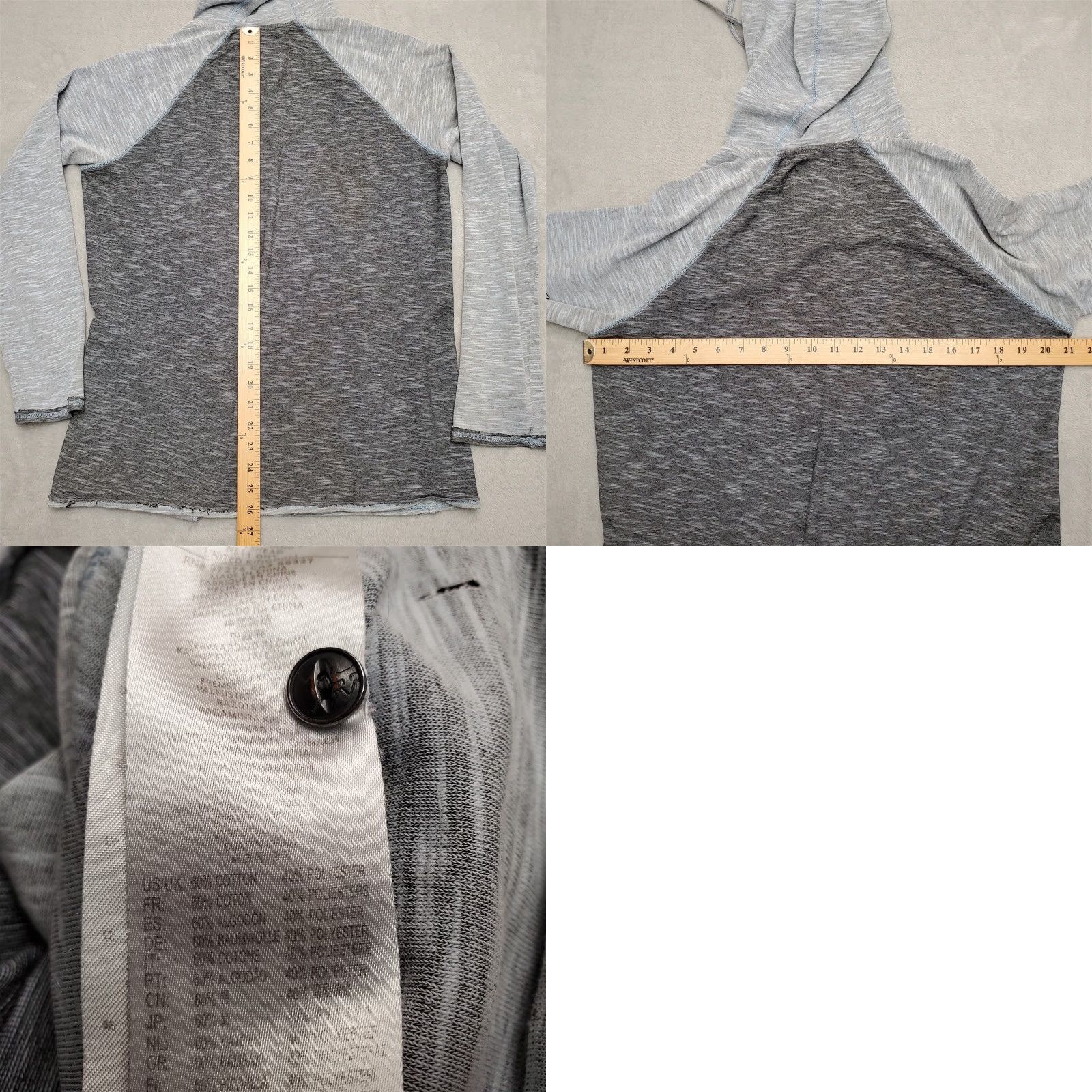 Vintage Fox Hoodie Shirt Womens Large Gray Hooded Lightweight Skate Outdoor Pullover Size L / US 10 / IT 46 - 8 Thumbnail