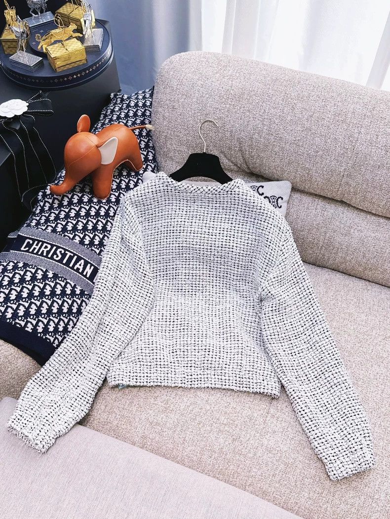 Chanel Chanel 21P Spring and Summer Preview Series White Plaid Ch Size XXS / US 00 / IT 34 - 3 Thumbnail