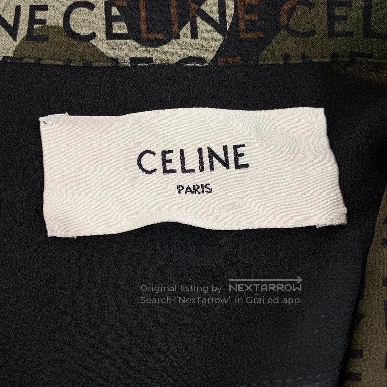Celine Celine Camo Logo Silk Short. Size US 38 / EU 54 - 6 Thumbnail