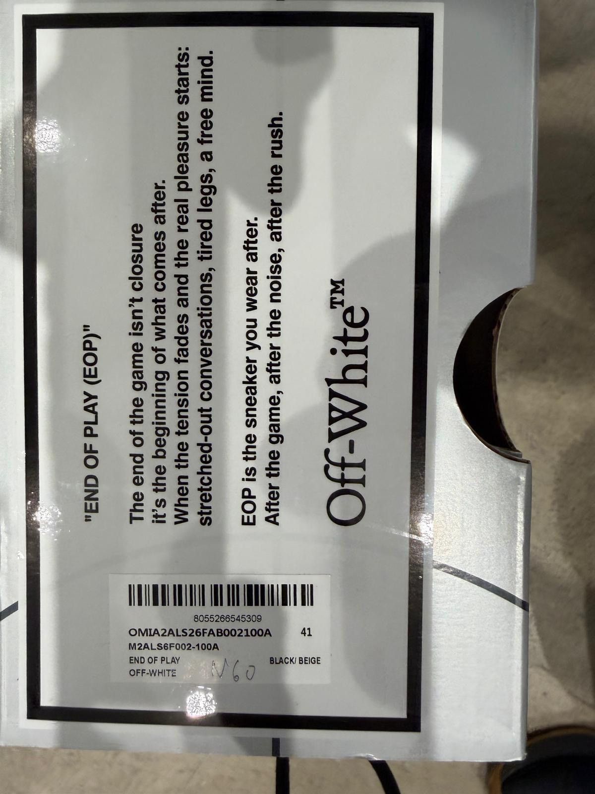 Off-White OFF-WHITE - New Slim Sneaker Black Beige Size US 8 / EU 41 - 7 Thumbnail