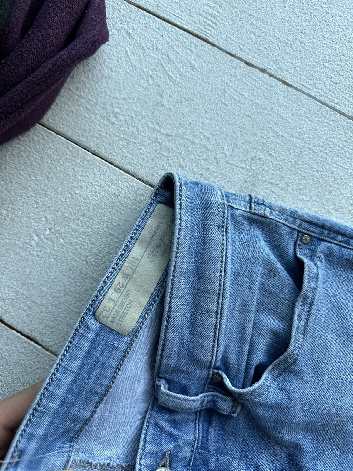 Diesel 🚨 DIESEL IFSIXWASNINE JEANS DENIM RARE Y2K FIT GOTHIC PUNK Size 29" - 3 Thumbnail
