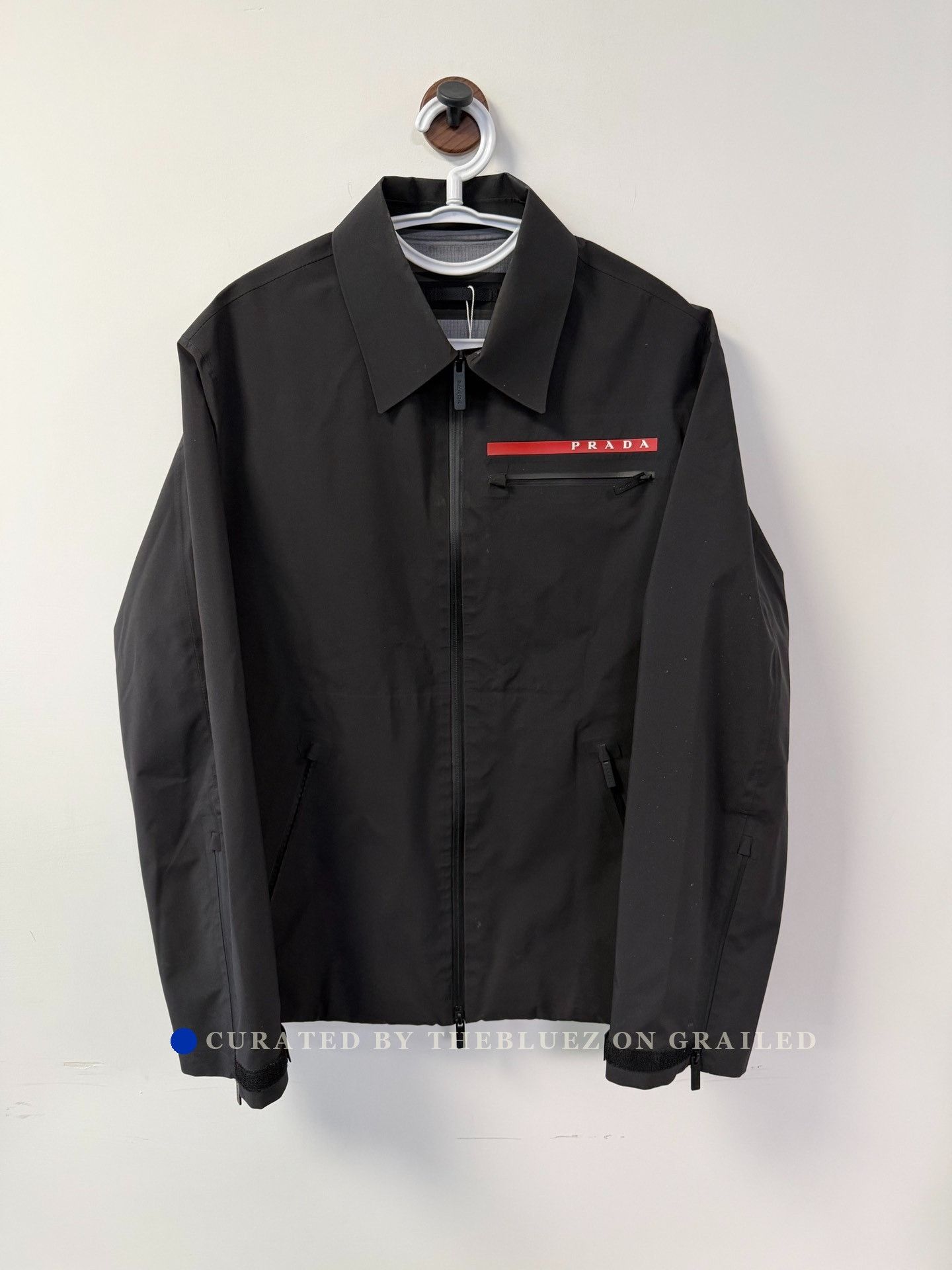 Prada Prada SGV693 Blue Gore Tex Light Jacket. | Grailed