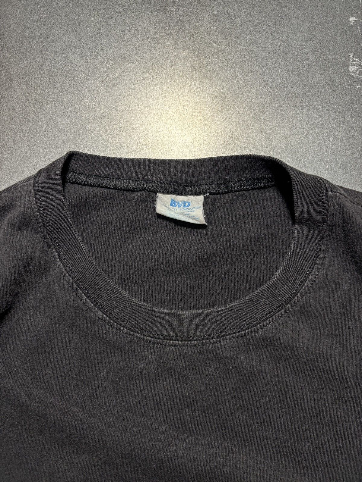 Vintage Hemmed Vintage Blank T-Shirt 1990s Black T-Shirt Cropped BVD Size US S / EU 44-46 / 1 - 3 Thumbnail