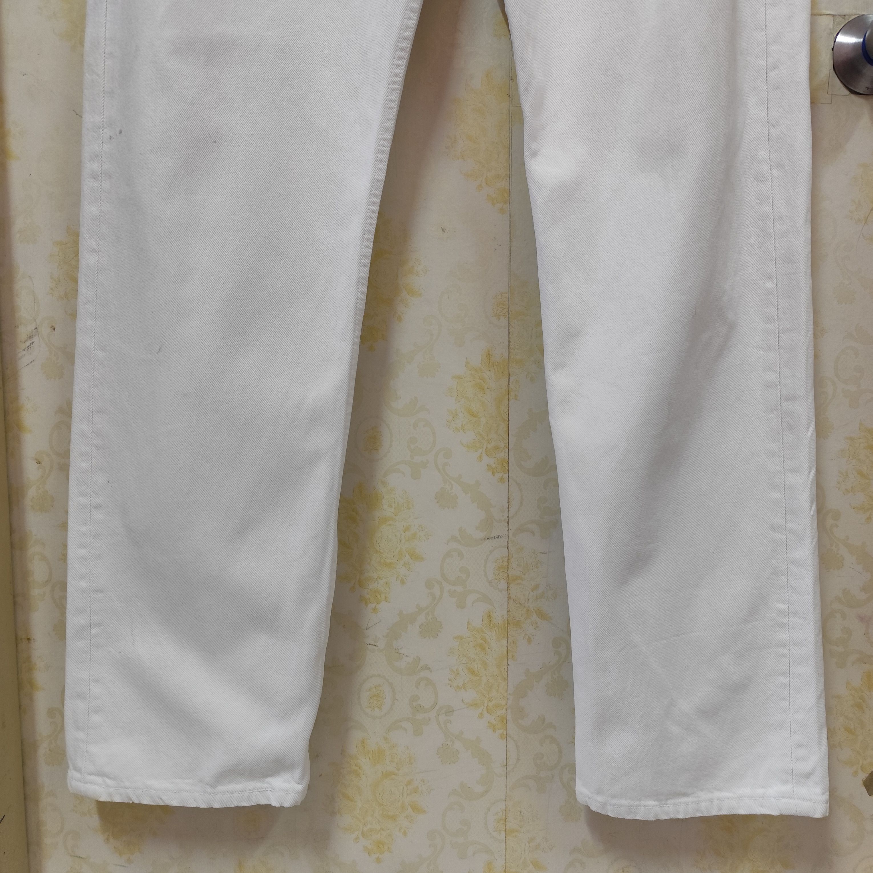 Levi's × Vintage 🇺🇸VINTAGE LEVIS 501 WHITE JEANS MADE IN USA Size US 38 / EU 54 - 5 Thumbnail