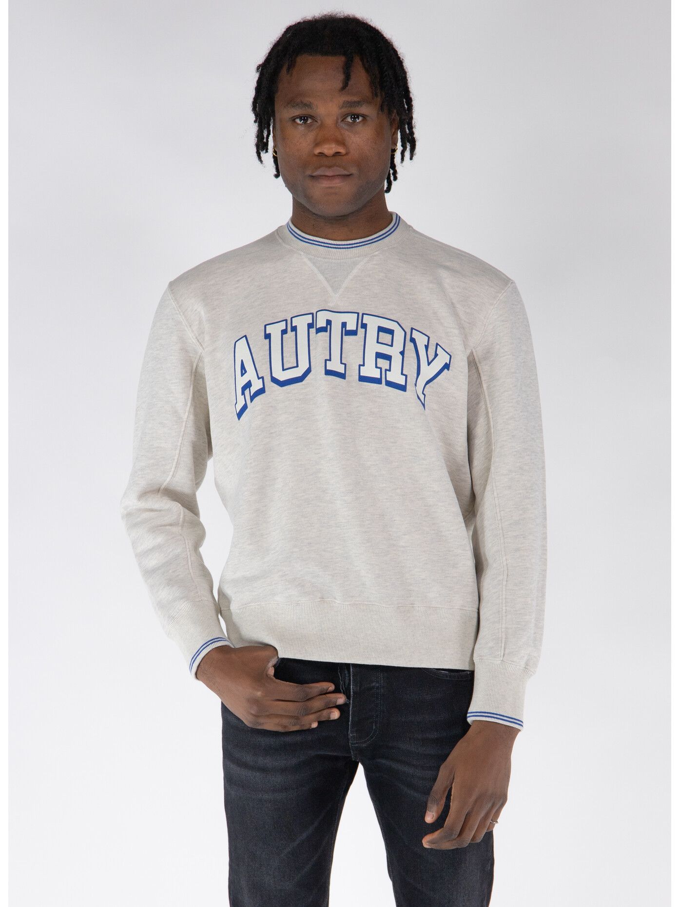 AUTRY o1y0526 Logo Sweatshirt in Light Gray/Blue Size US XL / EU 56 / 4 - 5 Thumbnail