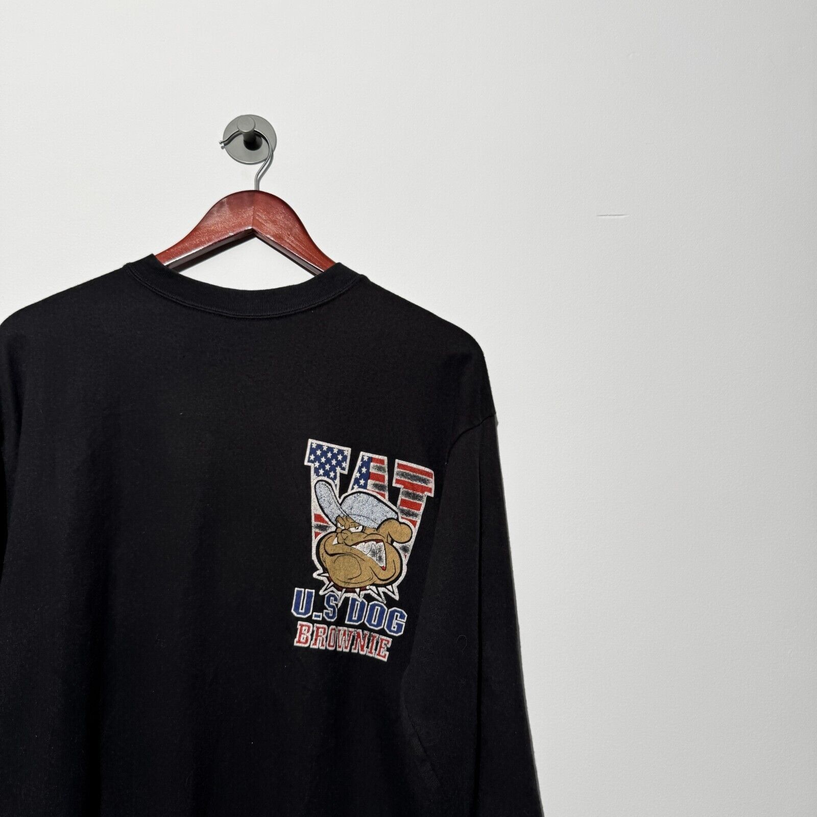 Vintage Vintage Unisex Black Cotton Crewneck Size M Regular Fit Size US M / EU 48-50 / 2 - 8 Thumbnail