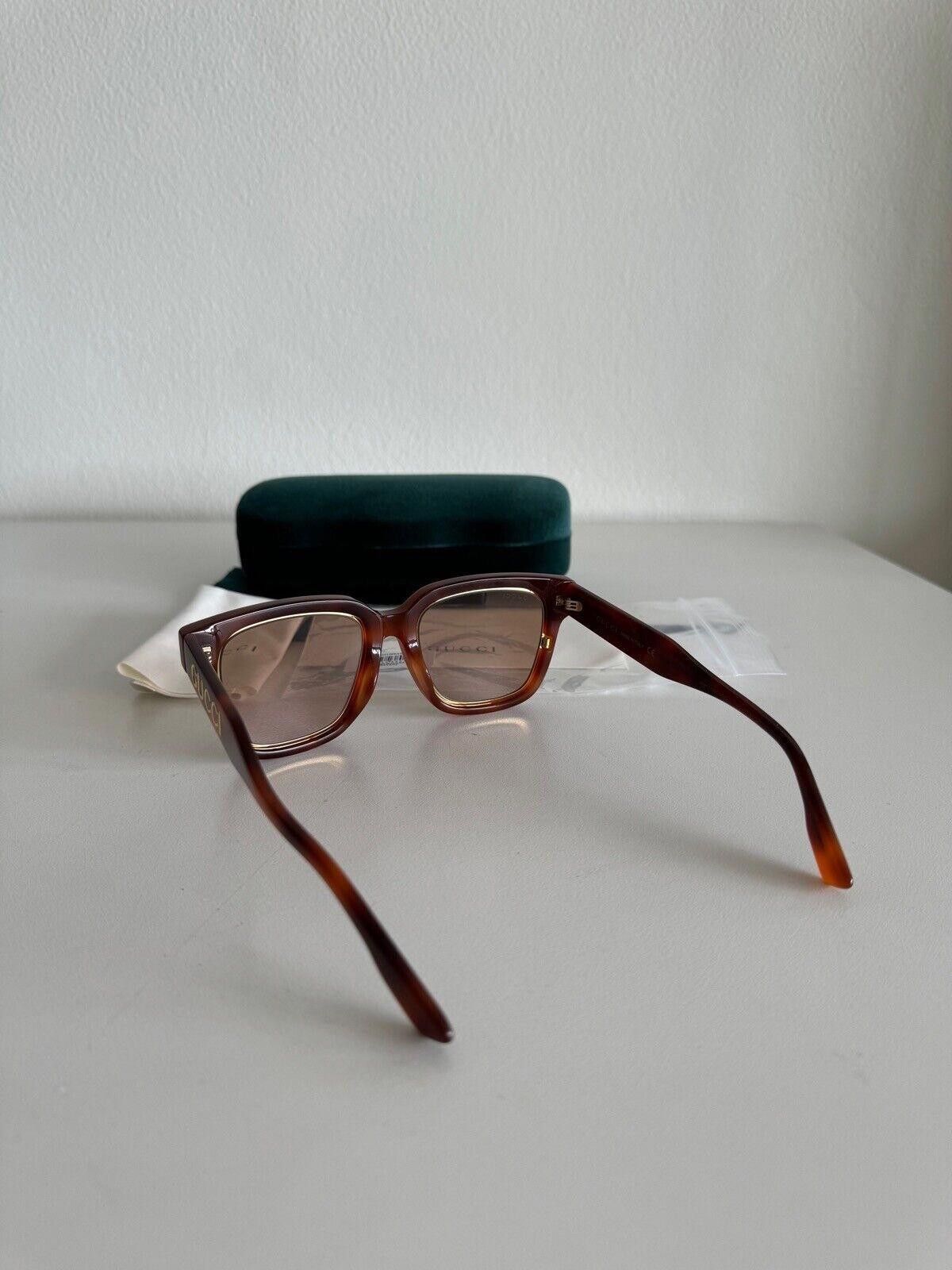 Gucci New Gucci sunglasses optical GG1136SA 003 havana gold square Size ONE SIZE - 4 Thumbnail