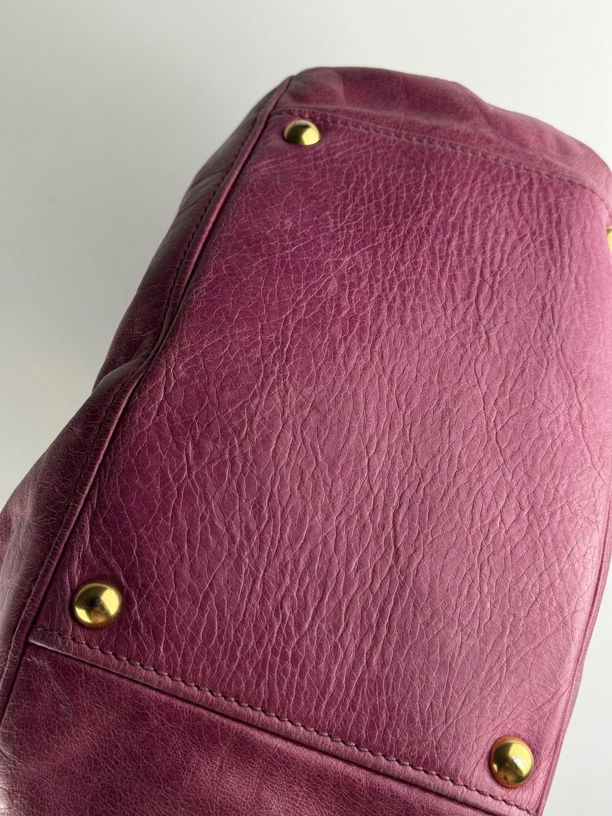 Miu Miu Miu Miu Vitello Lux Bow Bag Pink Leather Top Handle Handbag Size ONE SIZE - 7 Thumbnail