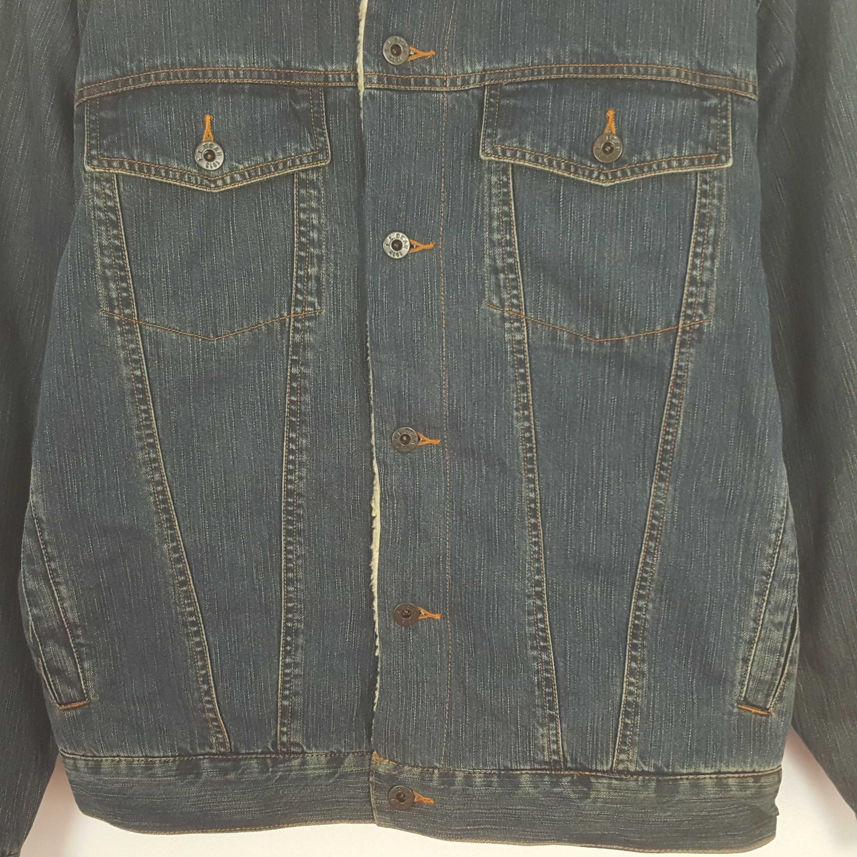 L.L. Bean Vintage LL Bean Winter Denim Button Up Jacket Size US L / EU 52-54 / 3 - 2 Thumbnail