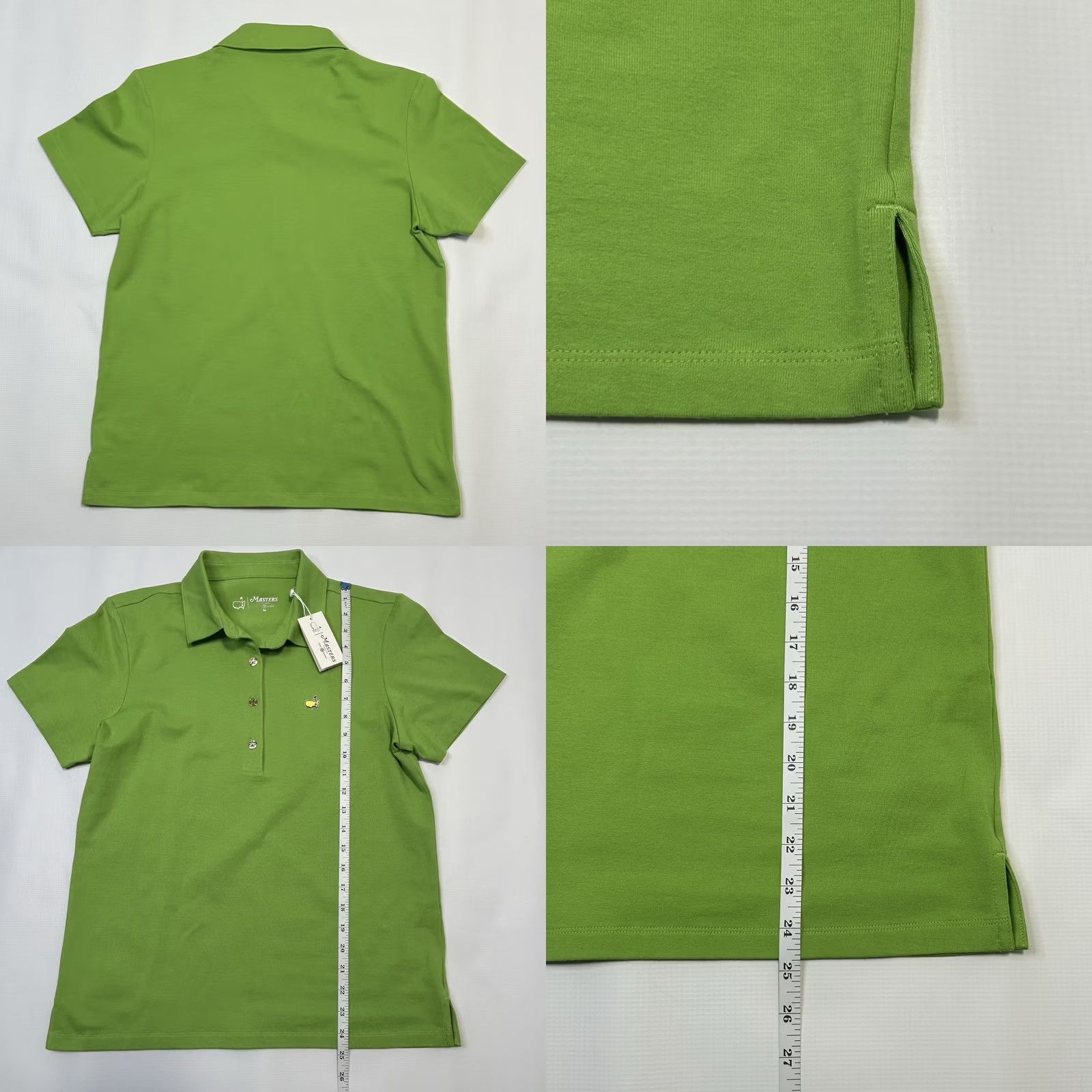 Tory Burch Tory Burch Sport The Masters Green Polo Shirt Gold Buttons Size M NEW Exclusive Polo Shirt Womens Regular Green Gold Button Sports Theme Size M / US 6-8 / IT 42-44 - 9 Thumbnail