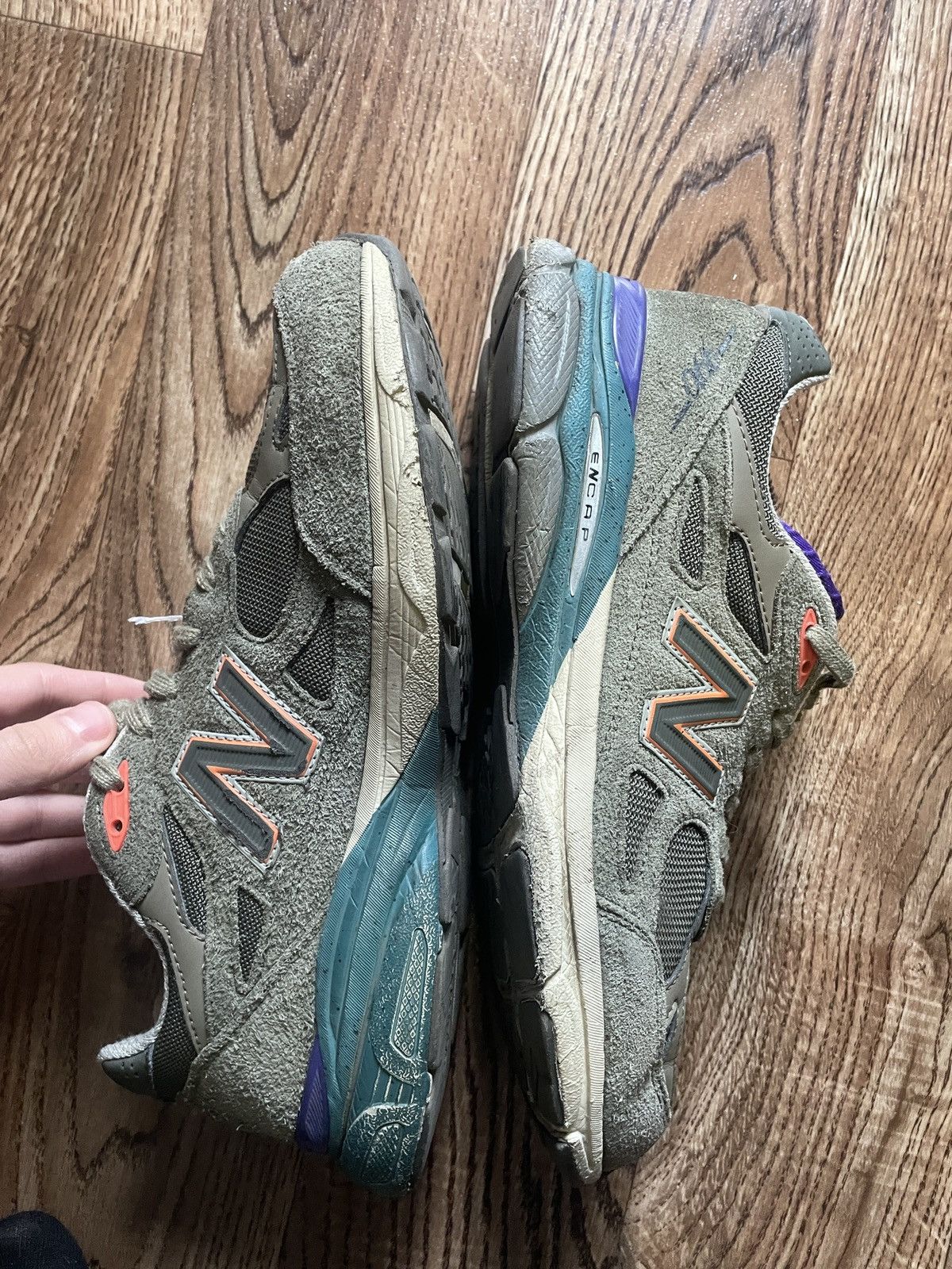 New Balance Green Sneakers New Balance 990 Size US 9 / EU 42 - 6 Thumbnail