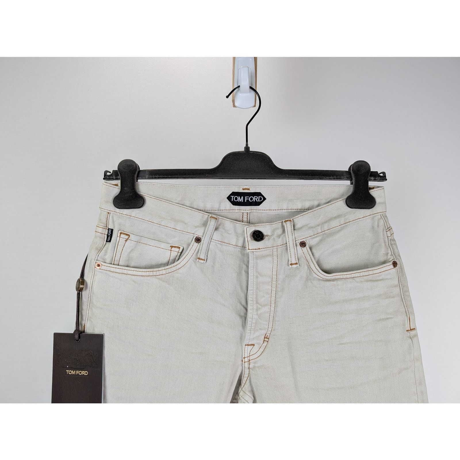 Tom Ford o1rshd1 Slim Denim Jeans in White Size US 32 / EU 48 - 4 Thumbnail