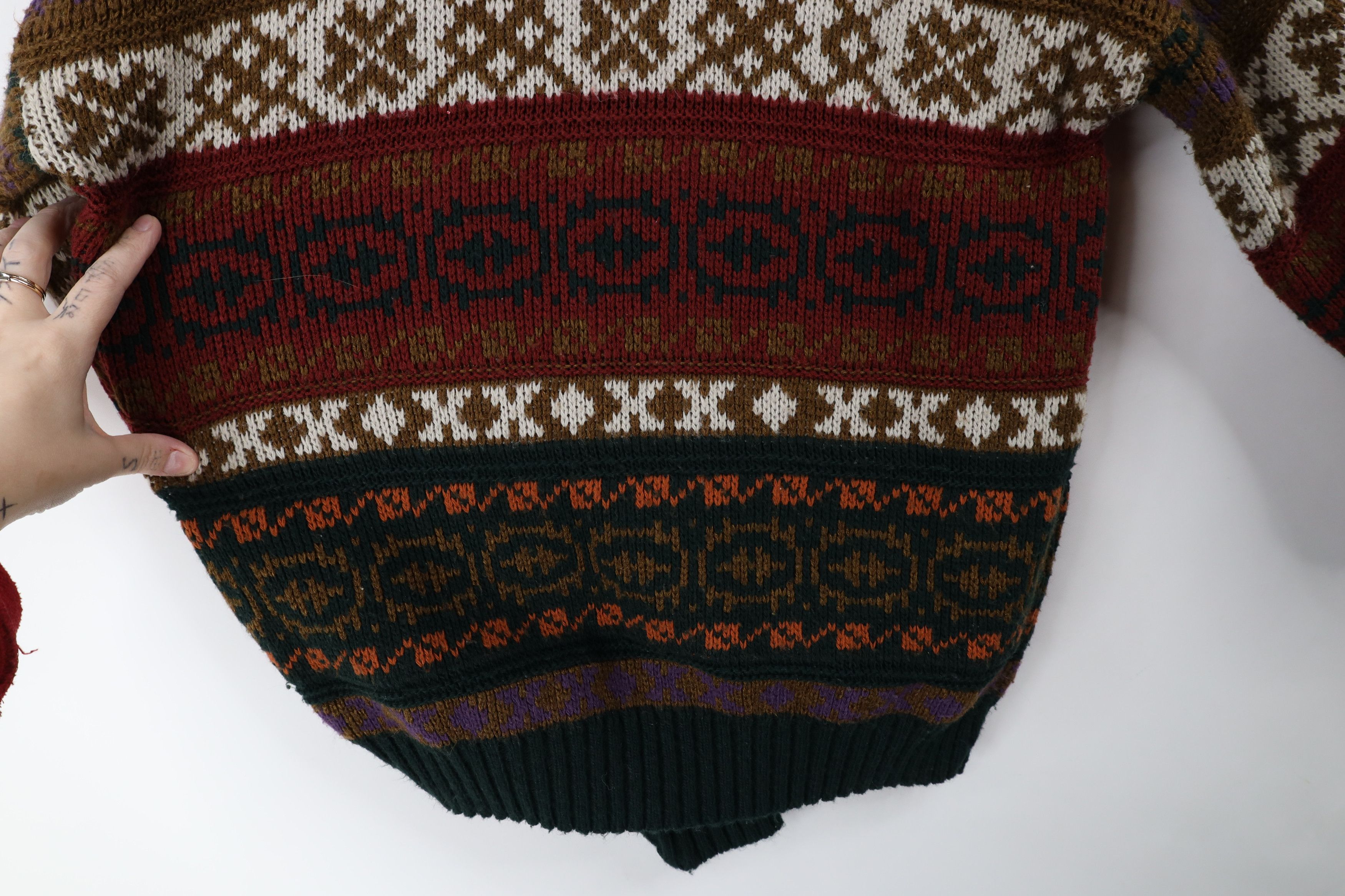 Vintage Vintage 90s Coogi Style Rainbow Fair Isle Knit Sweater USA Size US S / EU 44-46 / 1 - 7 Thumbnail