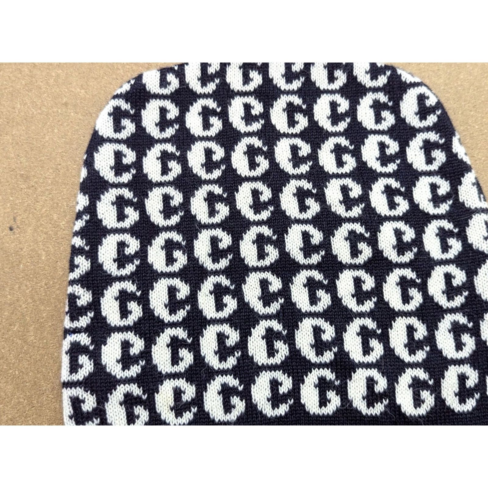 Vintage Arne & Carlos Beanie Hat One Size Knit Stretch Thermal Plaid Black White Unisex Adults Mens Womens Beanie Size ONE SIZE - 4 Thumbnail