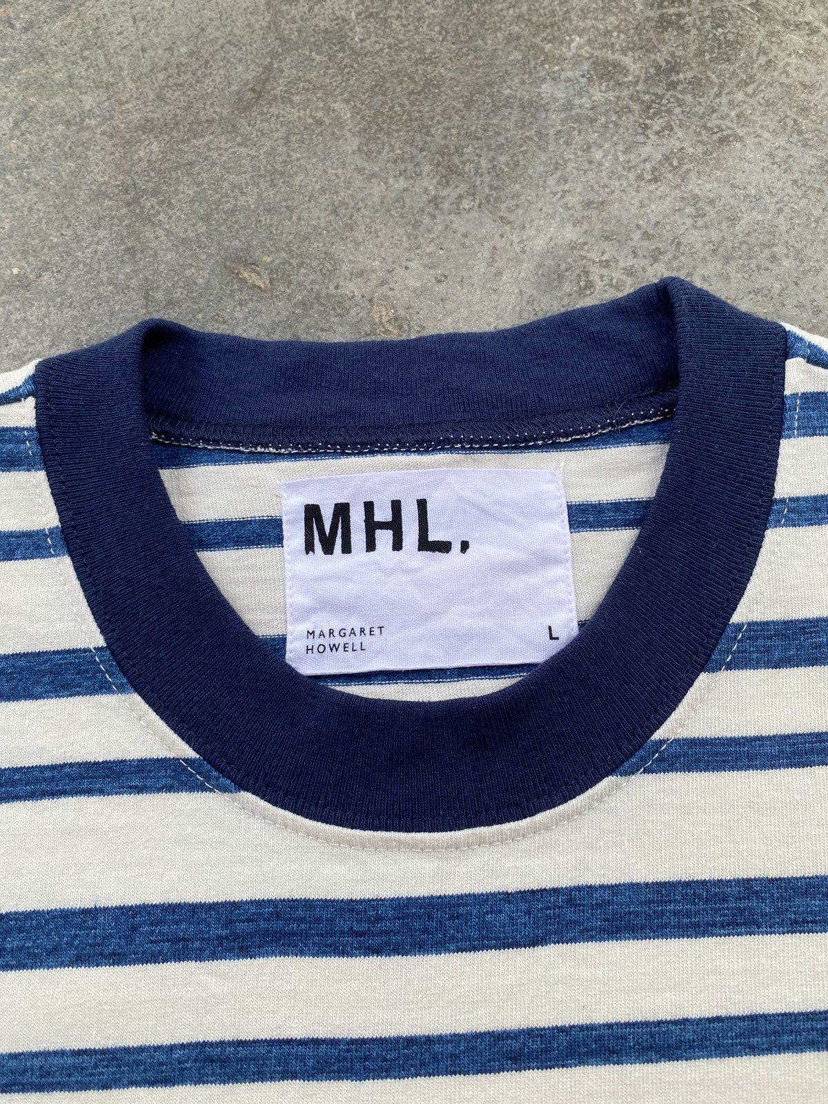 Margaret Howell Vintage MHL Margaret Howell Indigo Striped Tees Size US M / EU 48-50 / 2 - 3 Thumbnail