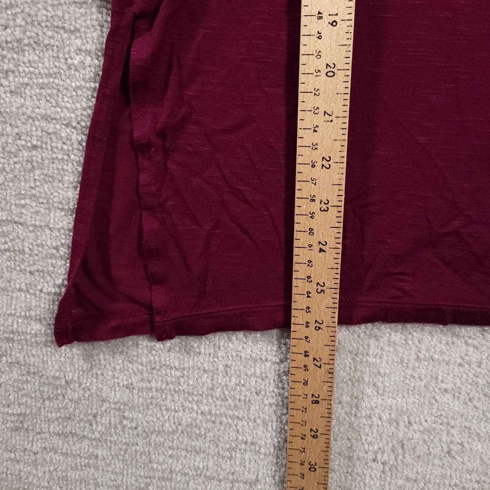 Old Navy Old Navy Burgundy Tunic Top Shirt Long Sleeve Womens Small Stretch Size S / US 4 / IT 40 - 6 Thumbnail