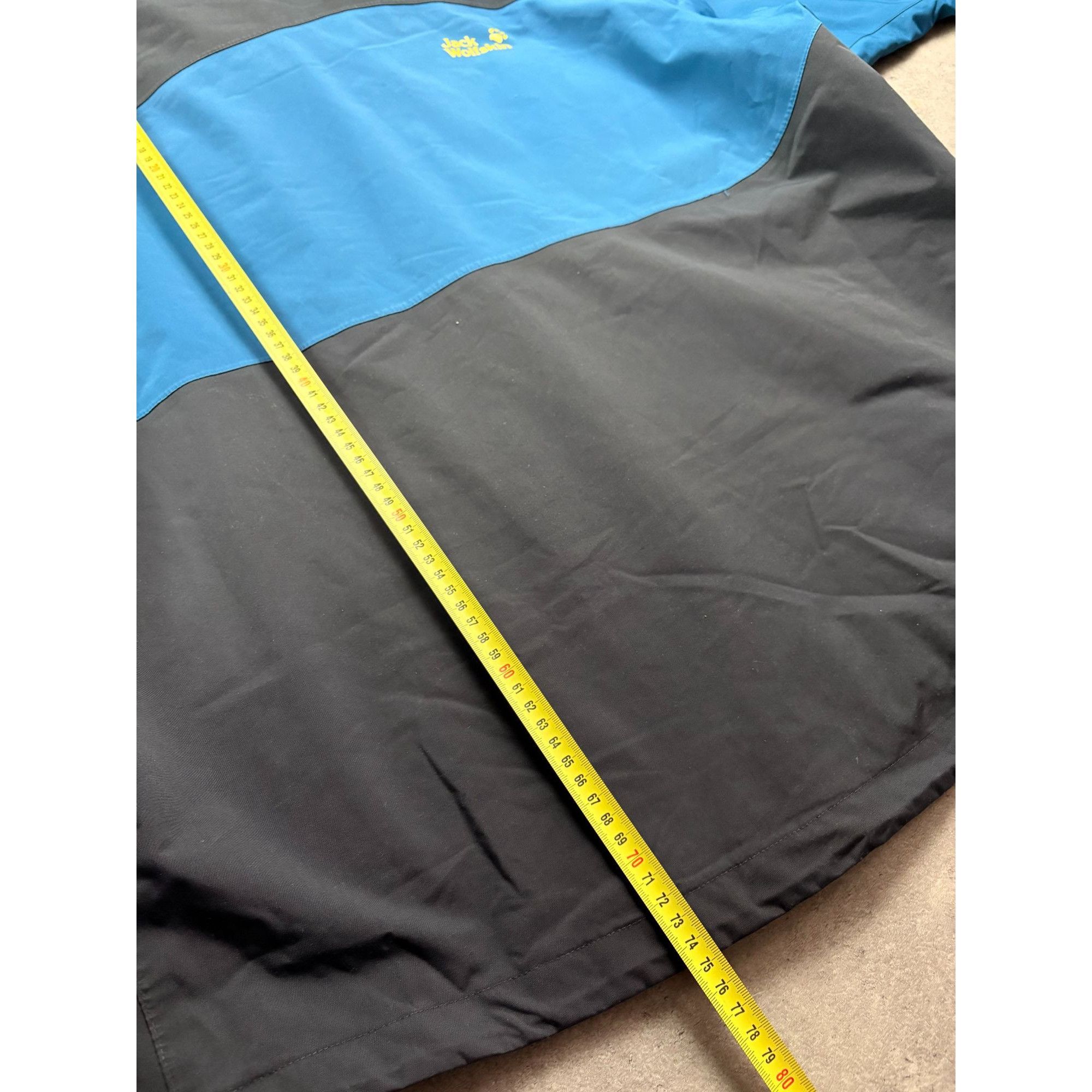 Jack Wolfskin Jack Wolfskin Mens Blue & Black Waterproof Jacket With Fleec Size US L / EU 52-54 / 3 - 7 Thumbnail